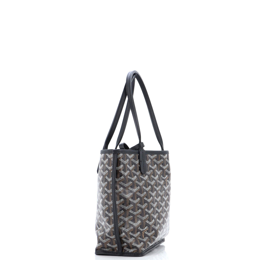 Anjou Reversible Tote Coated Canvas Mini