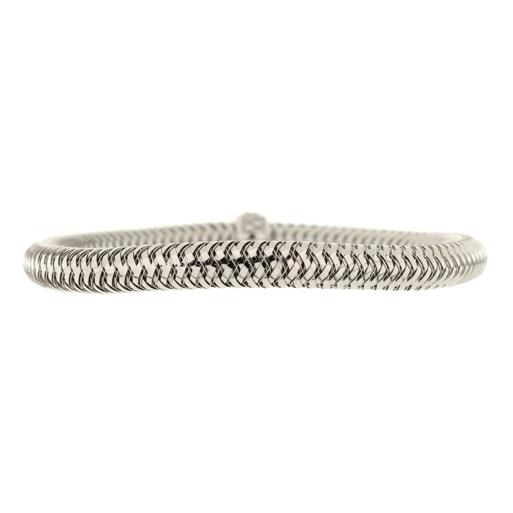 Primavera Station Flexible Bracelet 18K White Gold with Diamonds
