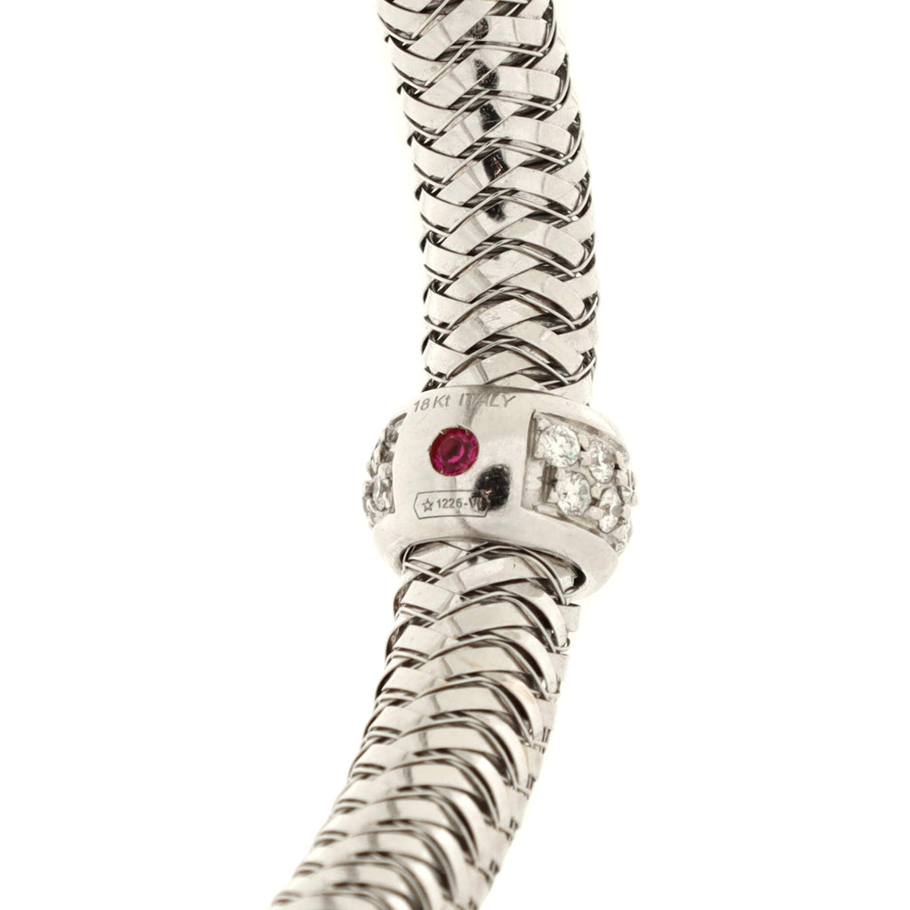 Primavera Station Flexible Bracelet 18K White Gold with Diamonds