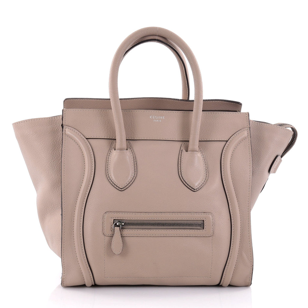 Luggage Handbag Grainy Leather Mini