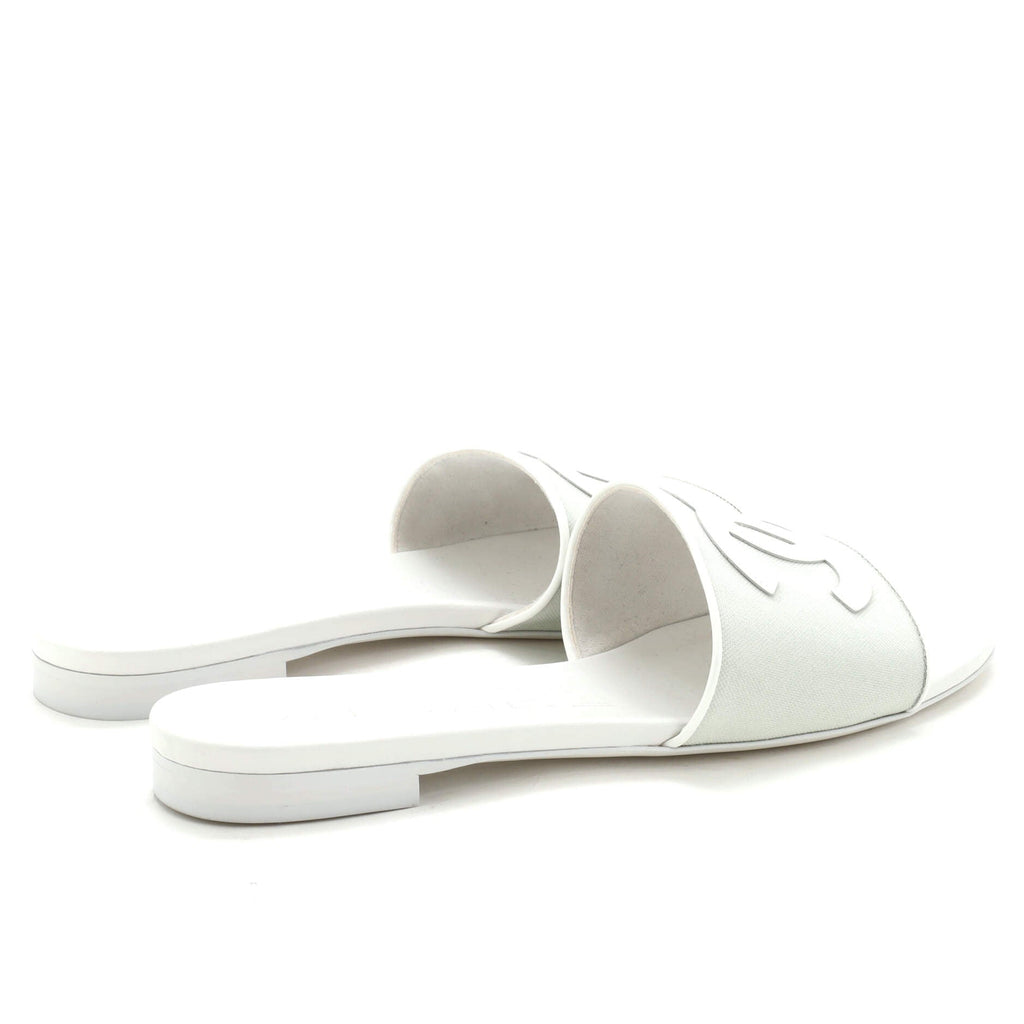 Women's CC Slide Sandals Mesh and Patent