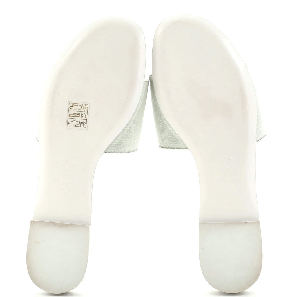 Women's CC Slide Sandals Mesh and Patent