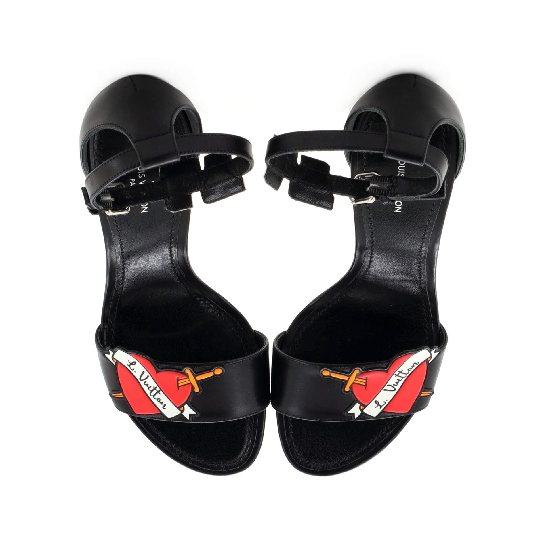 Women's Ankle Strap Sandals Limited Edition Patches Leather