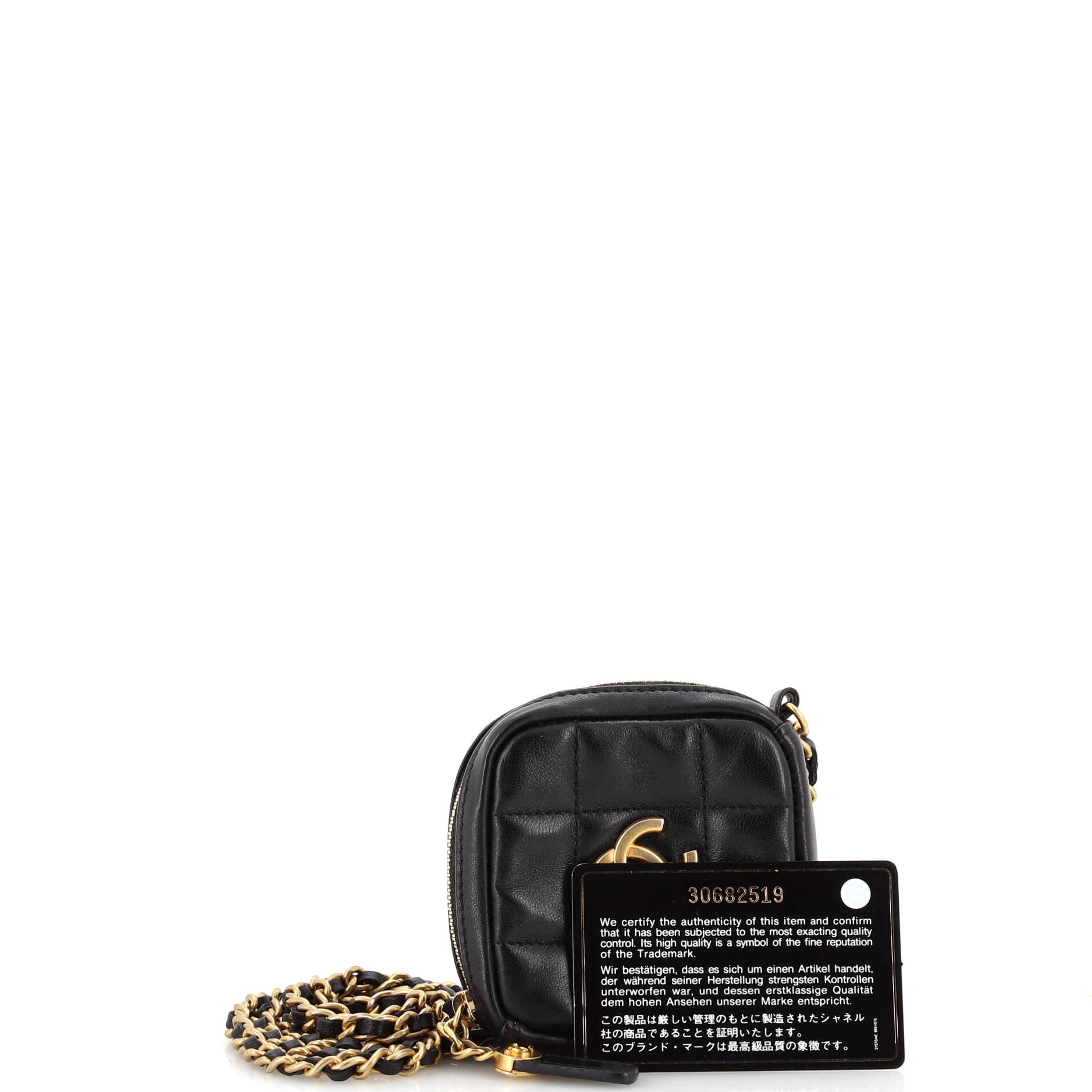 Diamond Clutch with Chain Quilted Lambskin