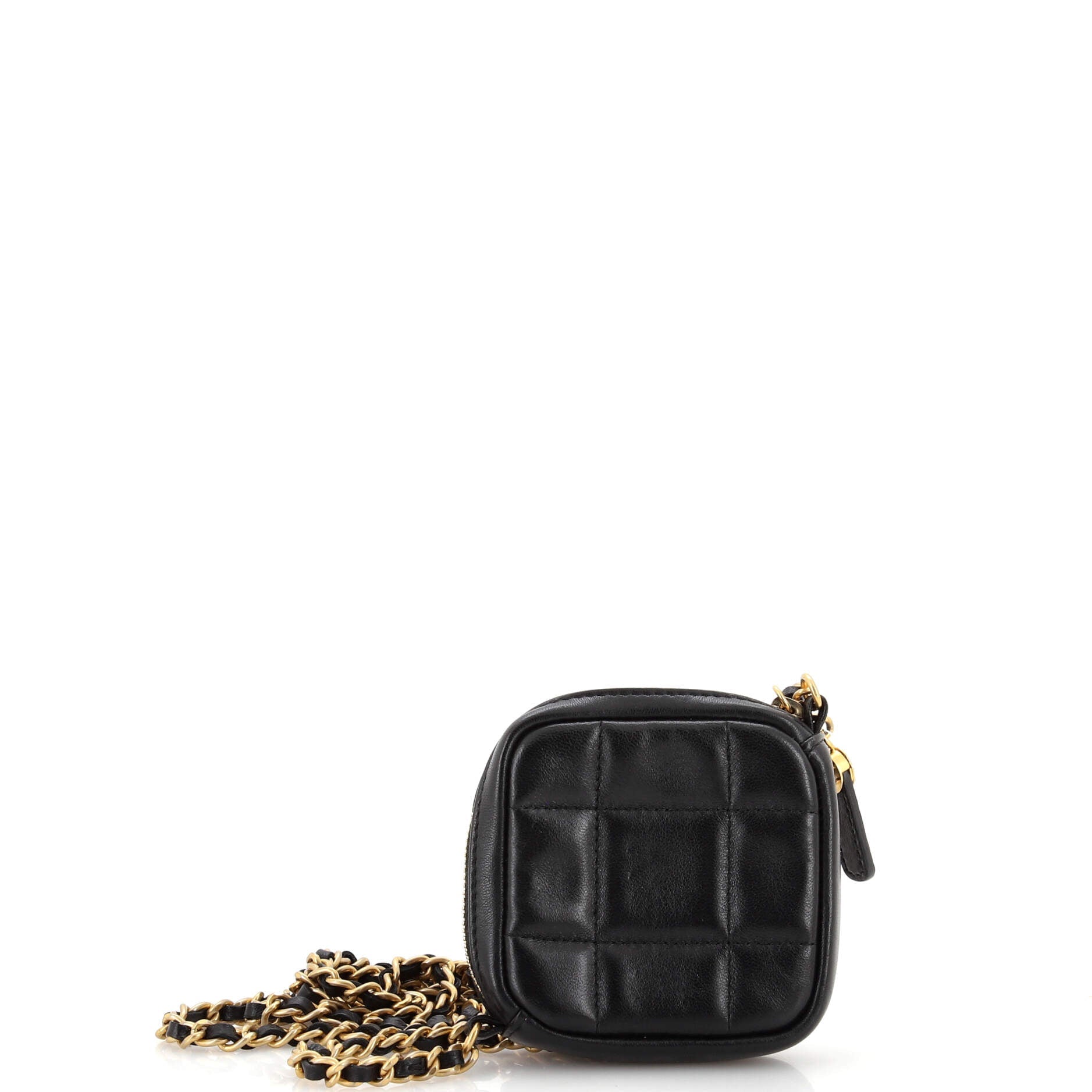 Diamond Clutch with Chain Quilted Lambskin