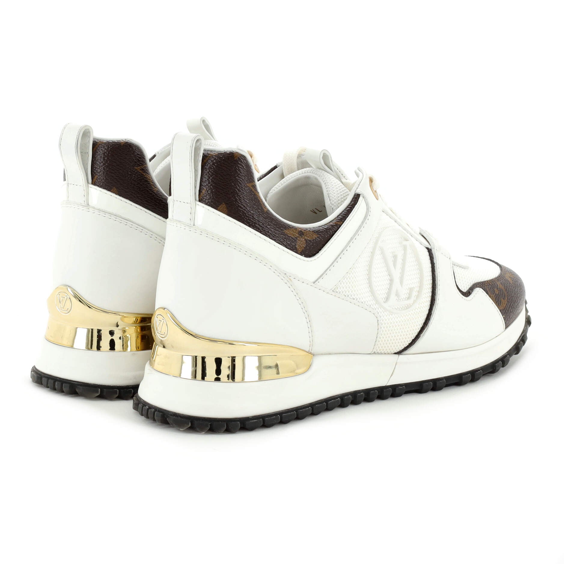 Women's Run Away Sneakers Mesh with Monogram Canvas and Leather