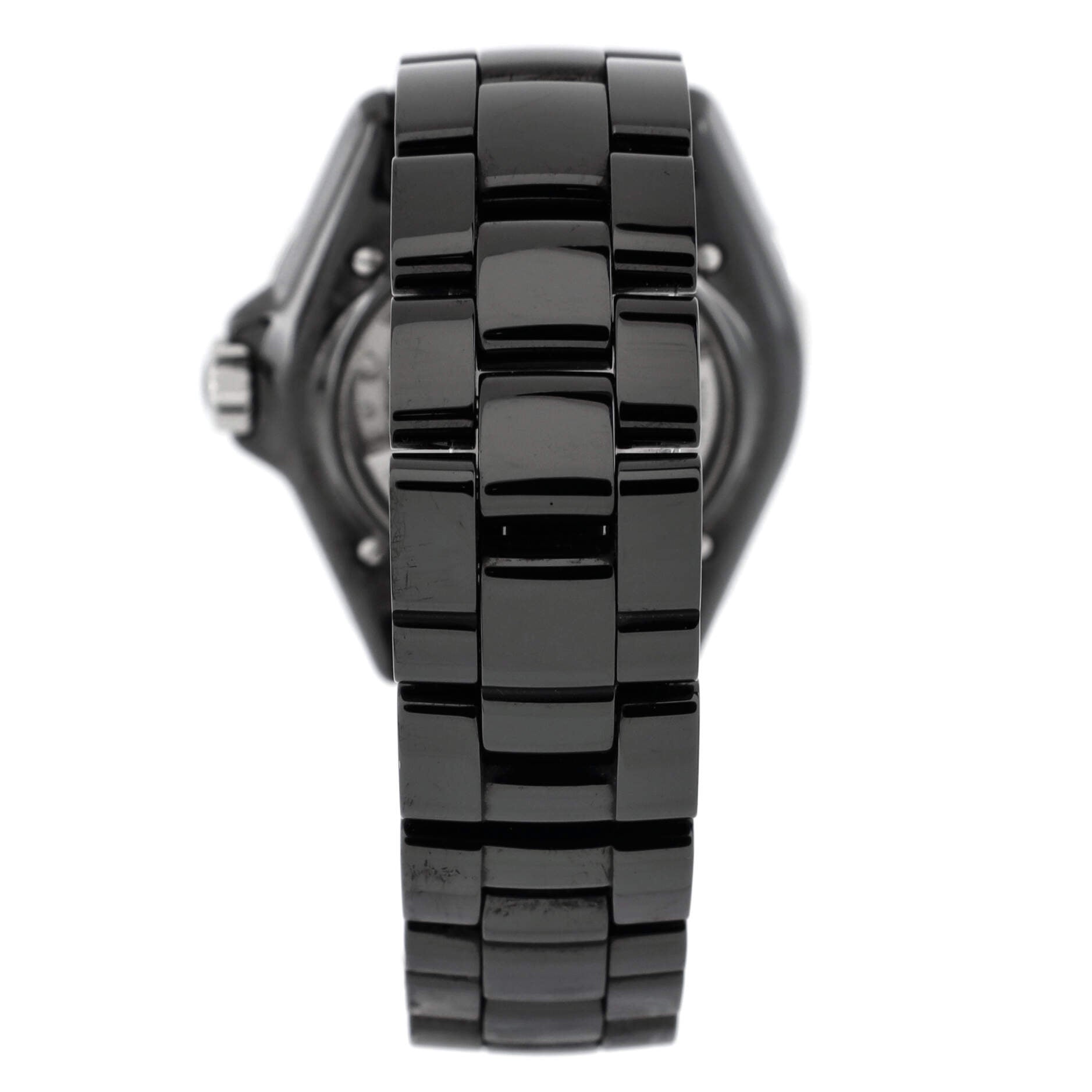 J12 Automatic Watch Ceramic and Stainless Steel with Diamond Markers 38