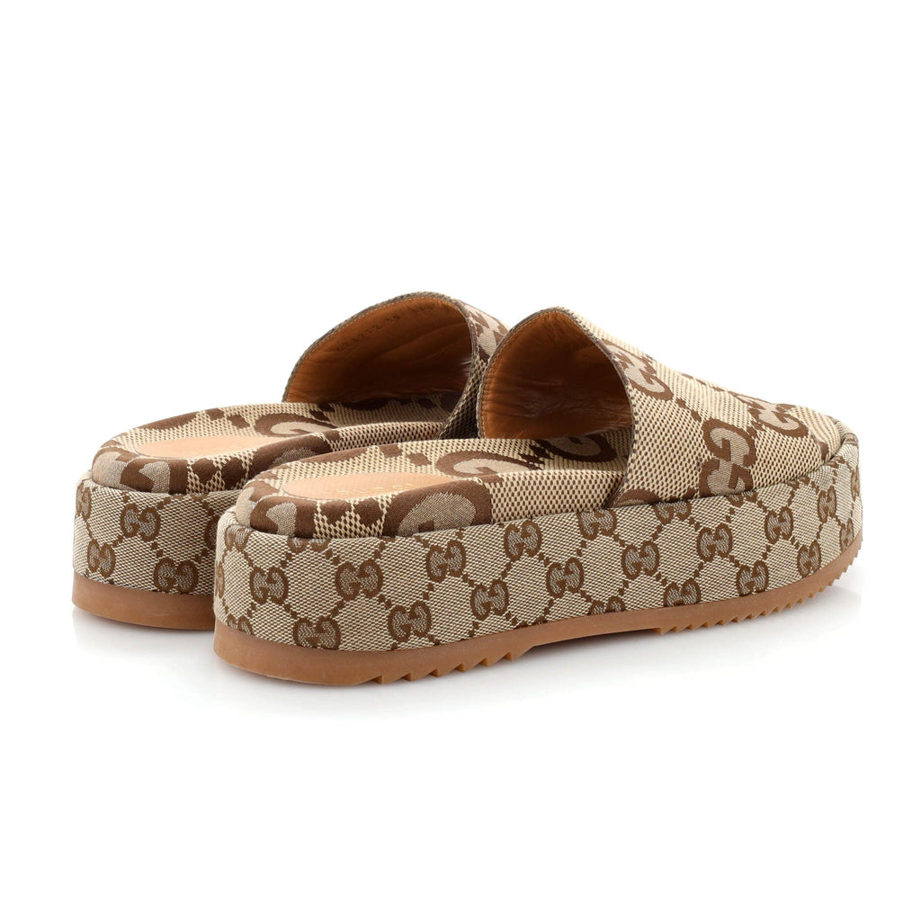 Women's Angelina Platform Slide Sandals GG Canvas