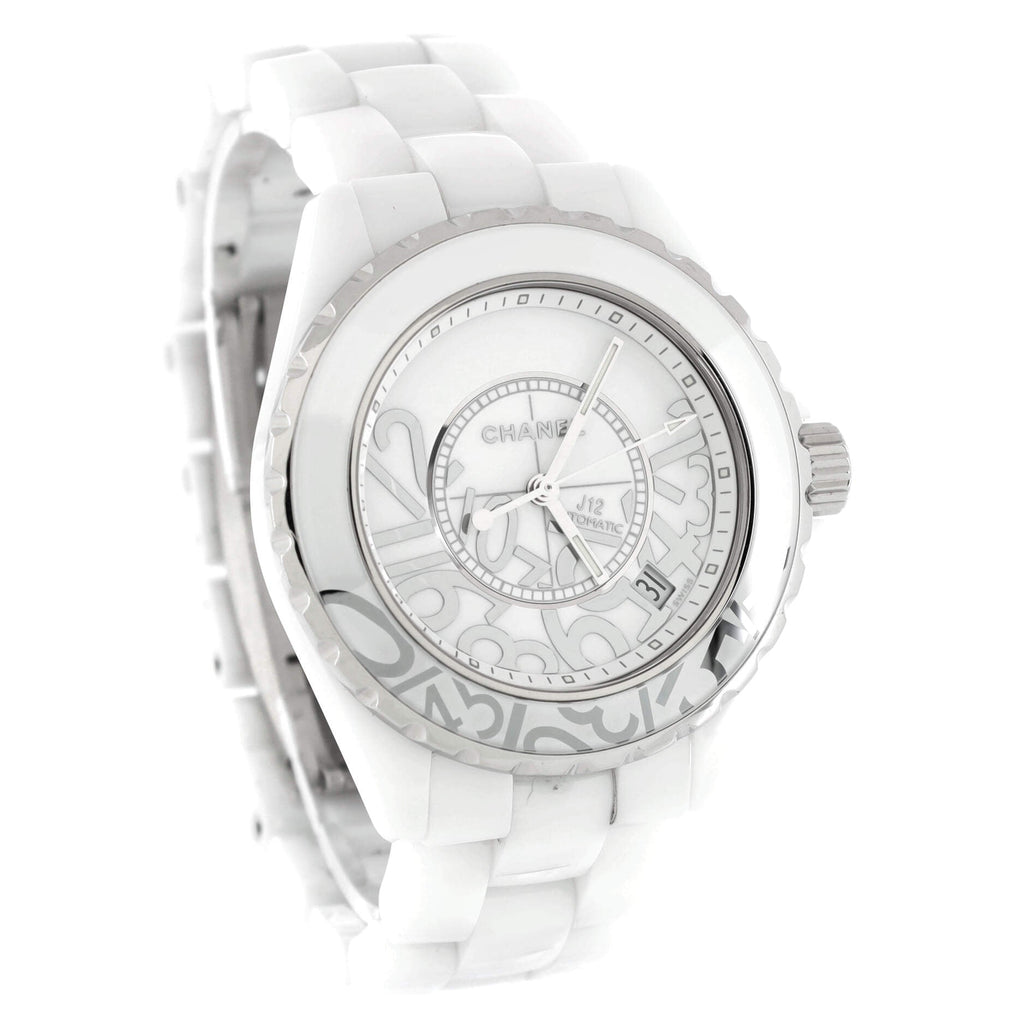 J12 Graffiti Limited Edition Automatic Watch Ceramic and Stainless Steel 38