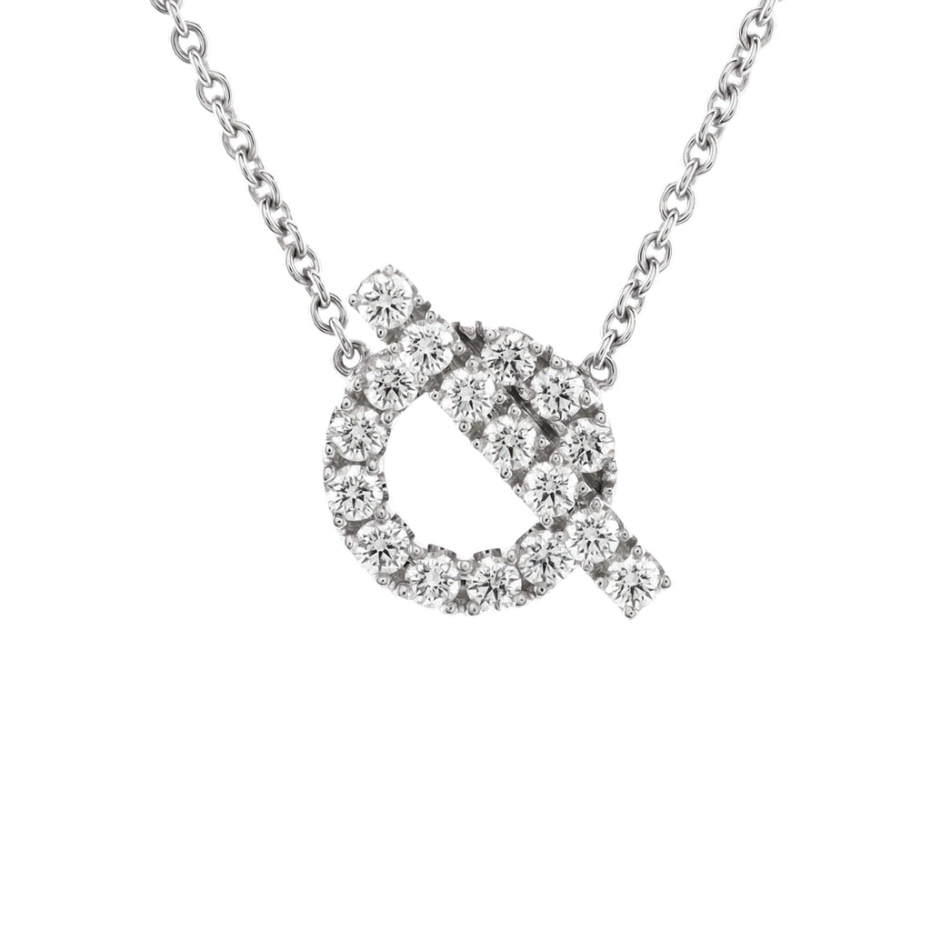 Finesse Pendant Necklace 18K White Gold and Diamonds