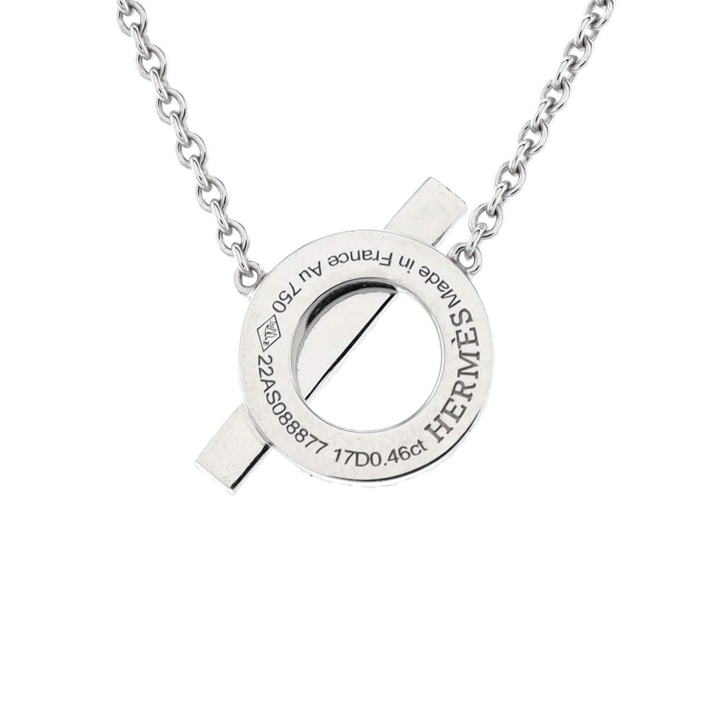 Finesse Pendant Necklace 18K White Gold and Diamonds