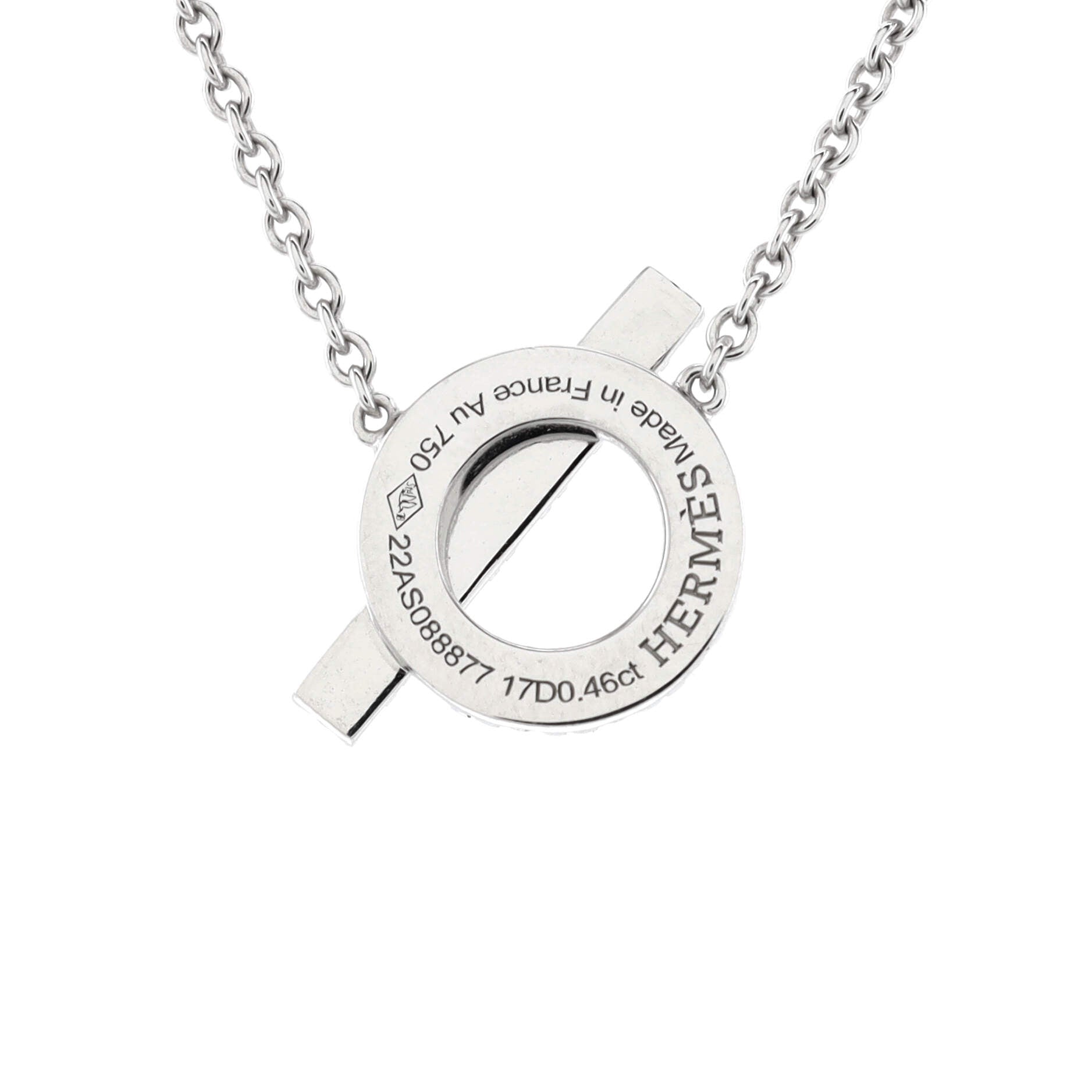 Finesse Pendant Necklace 18K White Gold and Diamonds