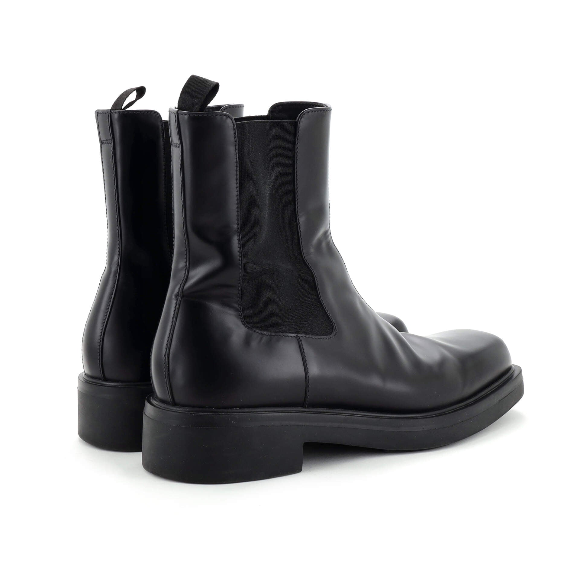 Men's Square Toe Chelsea Boots Leather