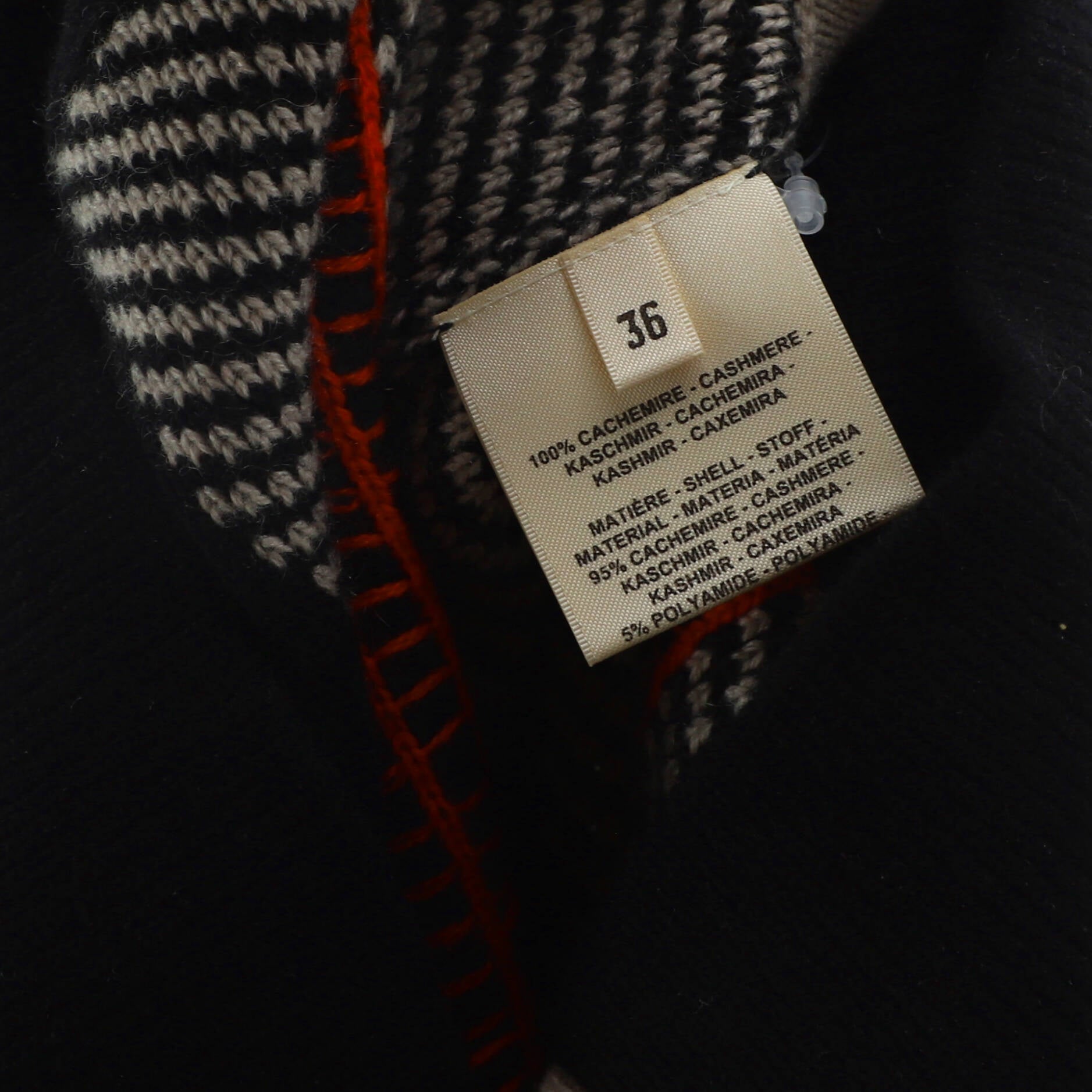 Women's Tartan Long Sleeve Sweater Cashmere