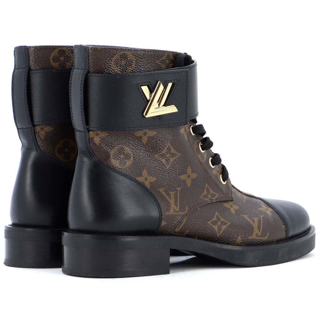 Women's Wonderland Flat Ranger Boots Monogram Canvas and Leather