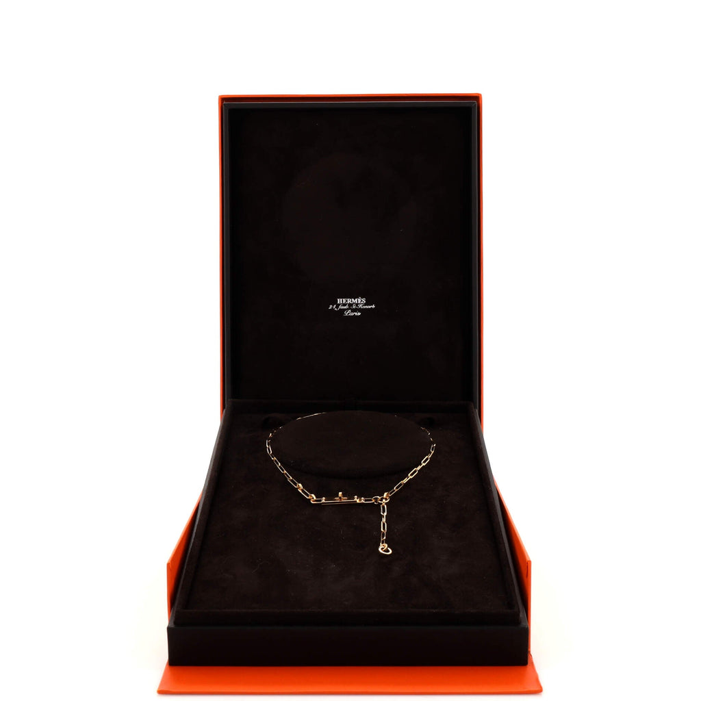 Kelly Chaine Lariat Necklace 18K Yellow Gold Small