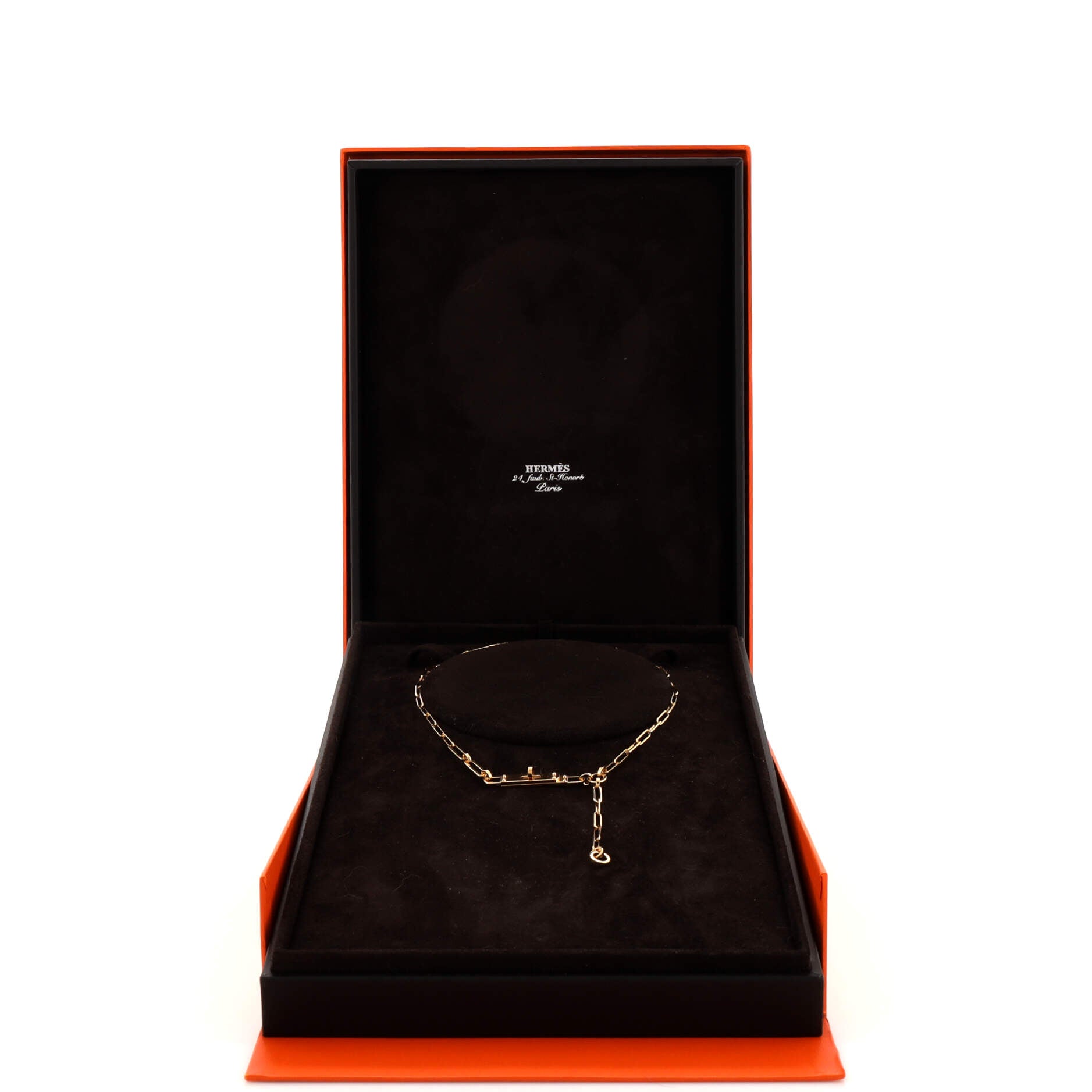 Kelly Chaine Lariat Necklace 18K Yellow Gold Small