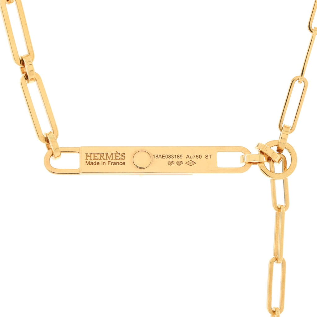 Kelly Chaine Lariat Necklace 18K Yellow Gold Small