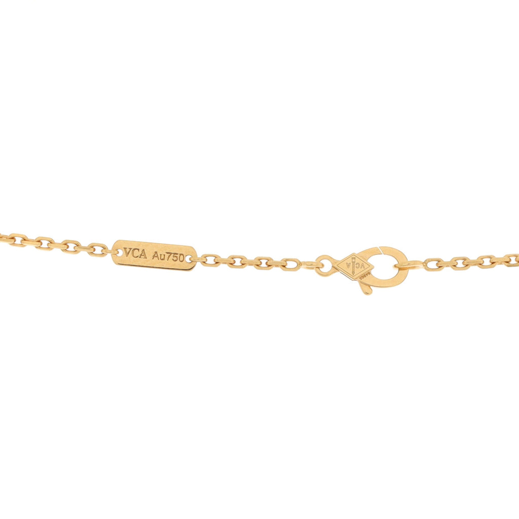 Magic Alhambra Pendant Necklace 18K Yellow Gold and Agate