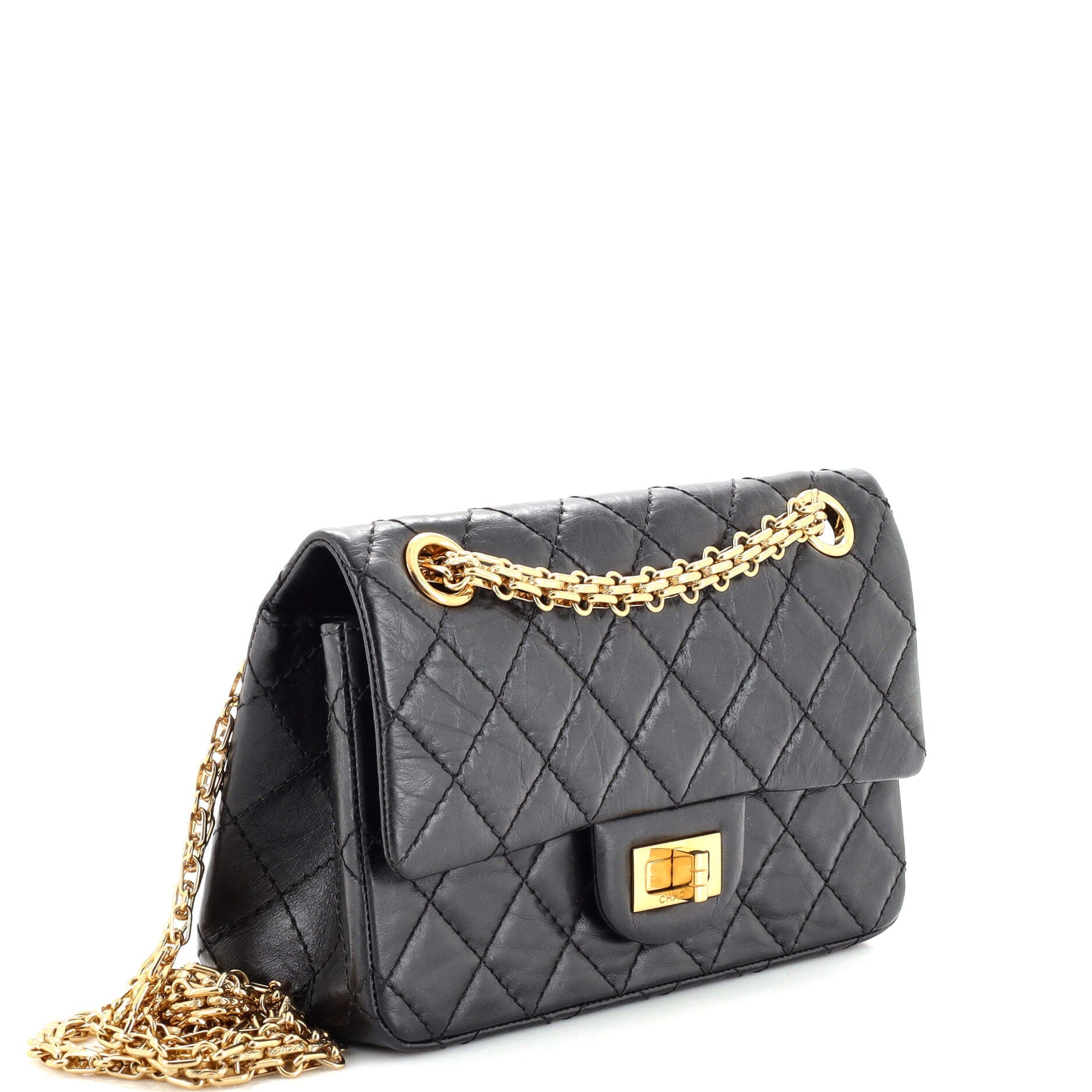 Reissue 2.55 Flap Bag Quilted Aged Calfskin Mini