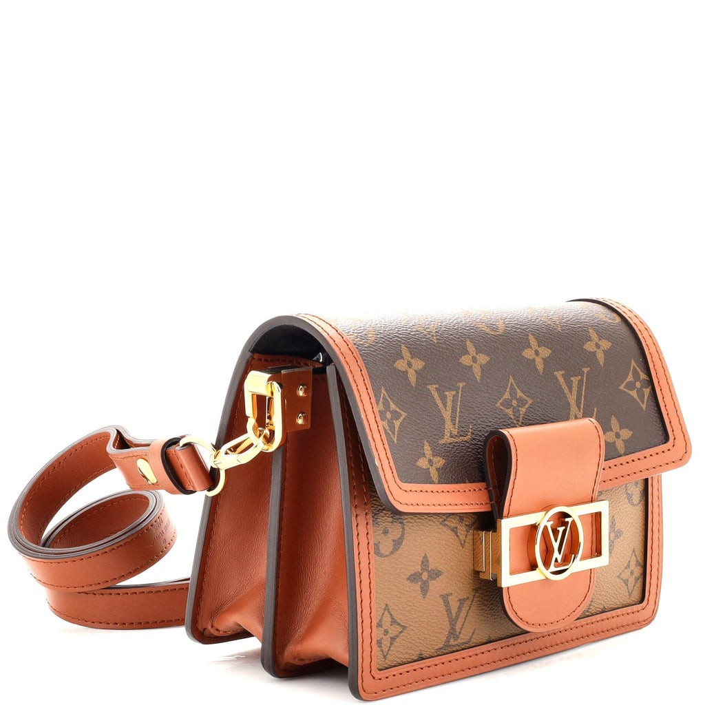 Dauphine Shoulder Bag Reverse Monogram Canvas Mini