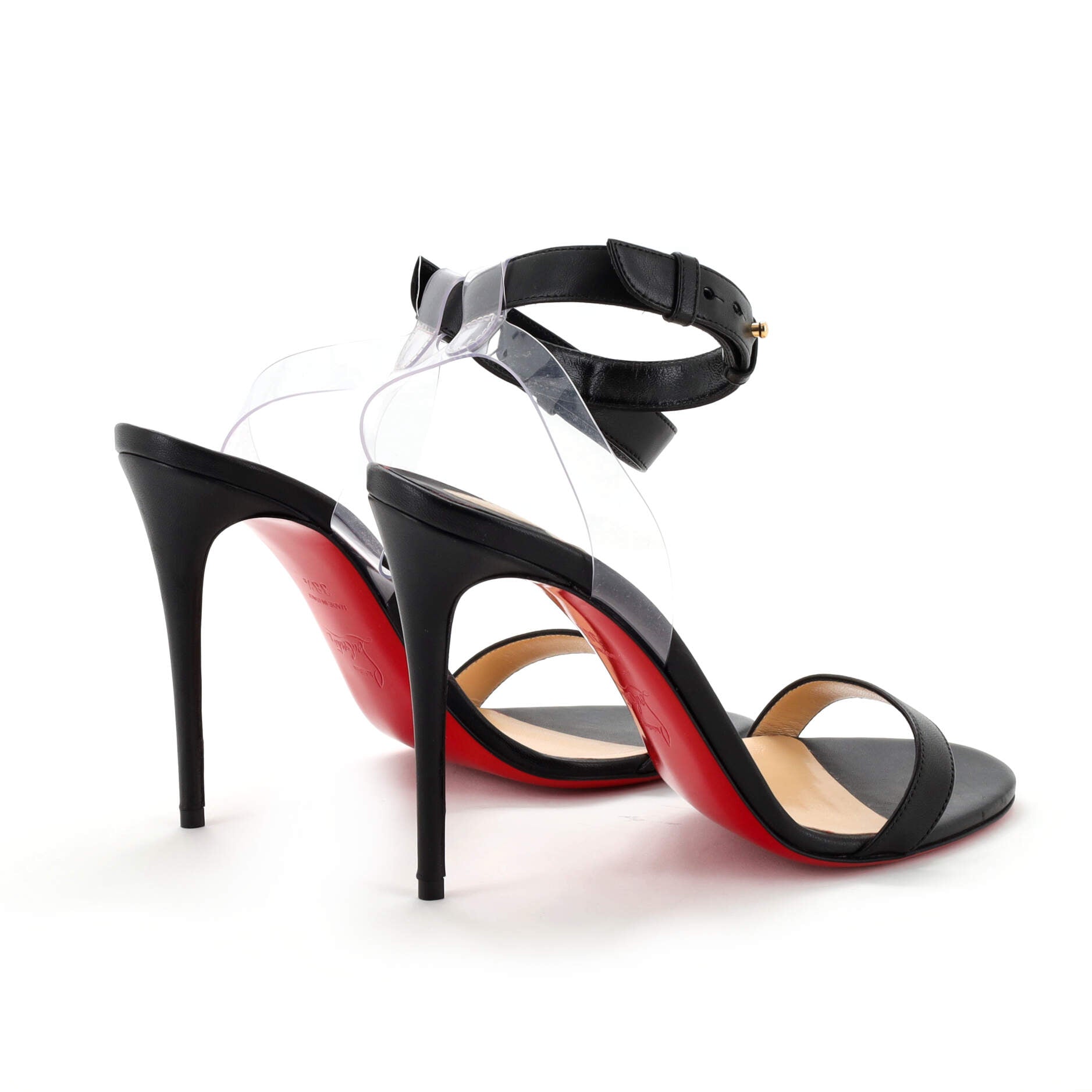 Women's Jonatina Heeled Sandals Leather with PVC 100