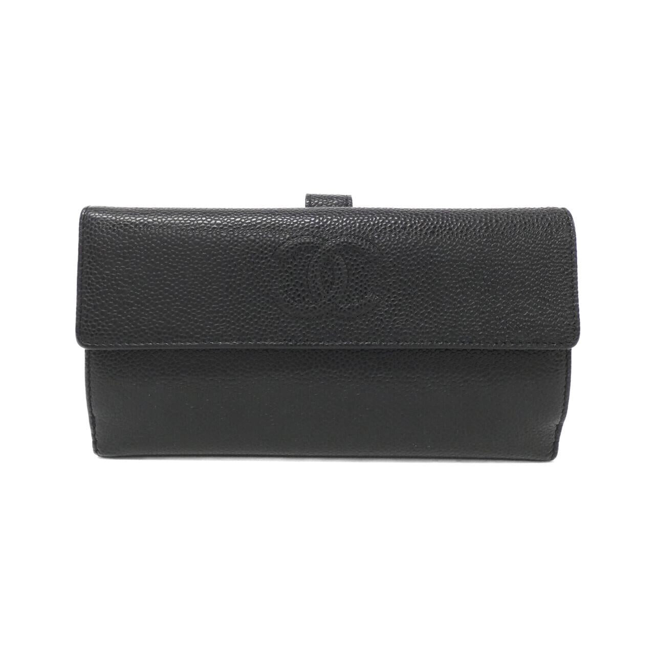 Chanel Timeless CC Caviar Skin Long Wallet