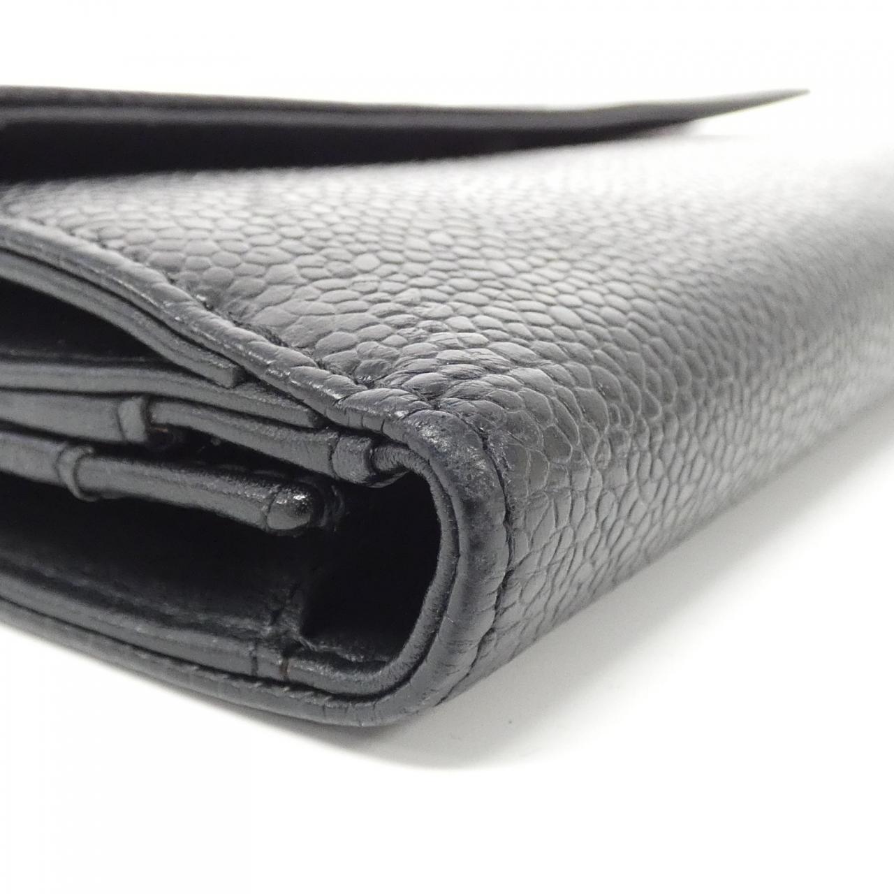 Chanel Timeless CC Caviar Skin Long Wallet