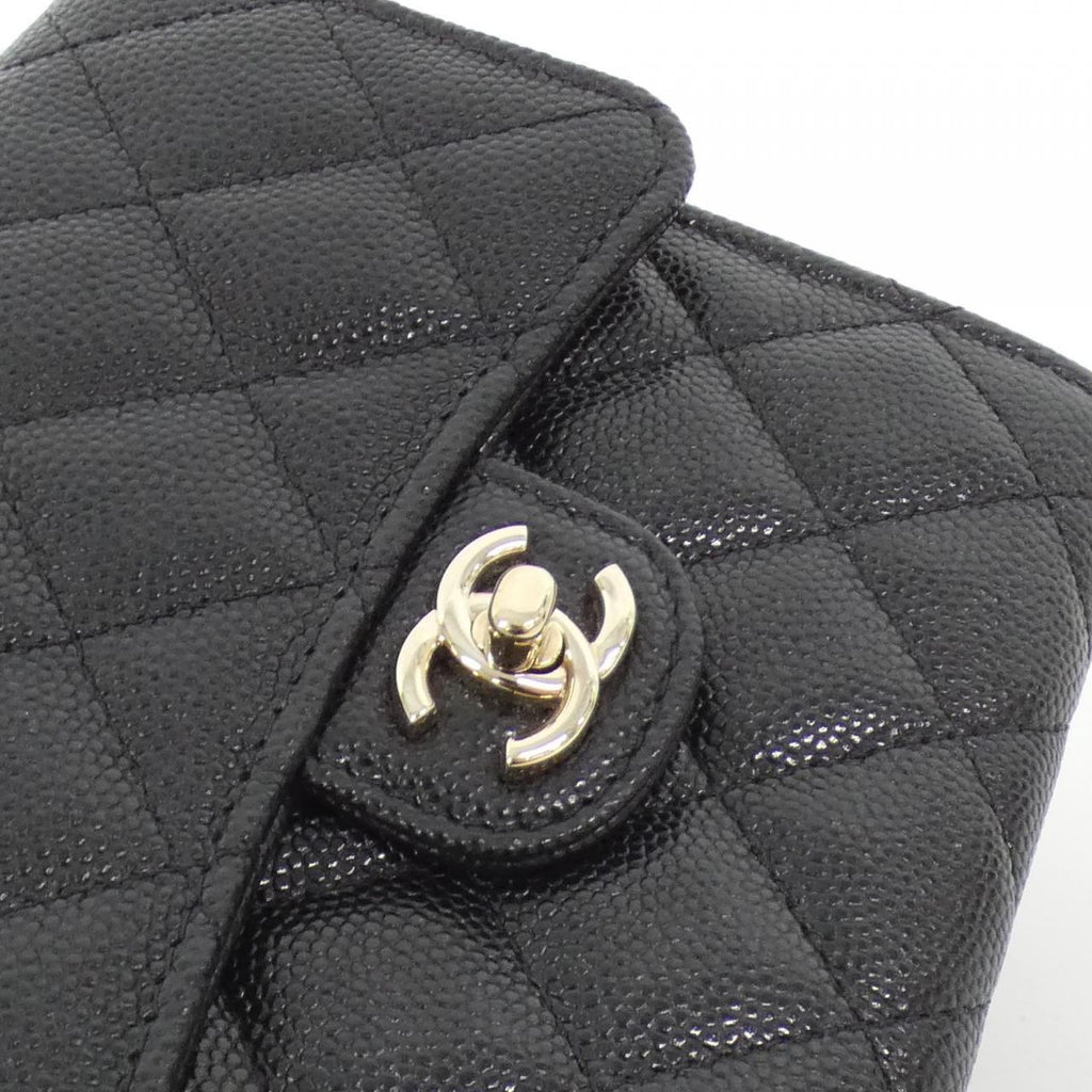 Chanel AP3061 Caviar Skin Chain Clutch