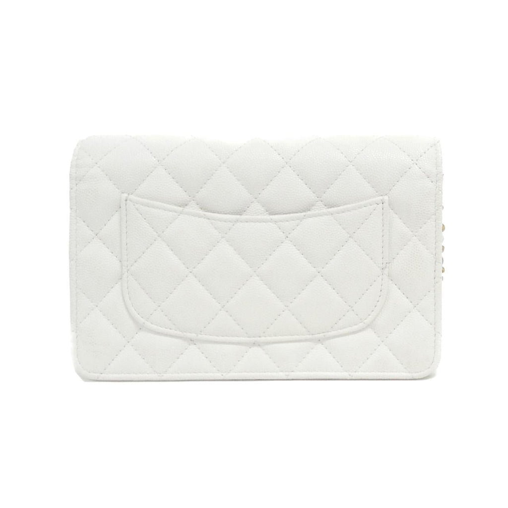 Chanel AP3694 Caviar Skin Chain Wallet