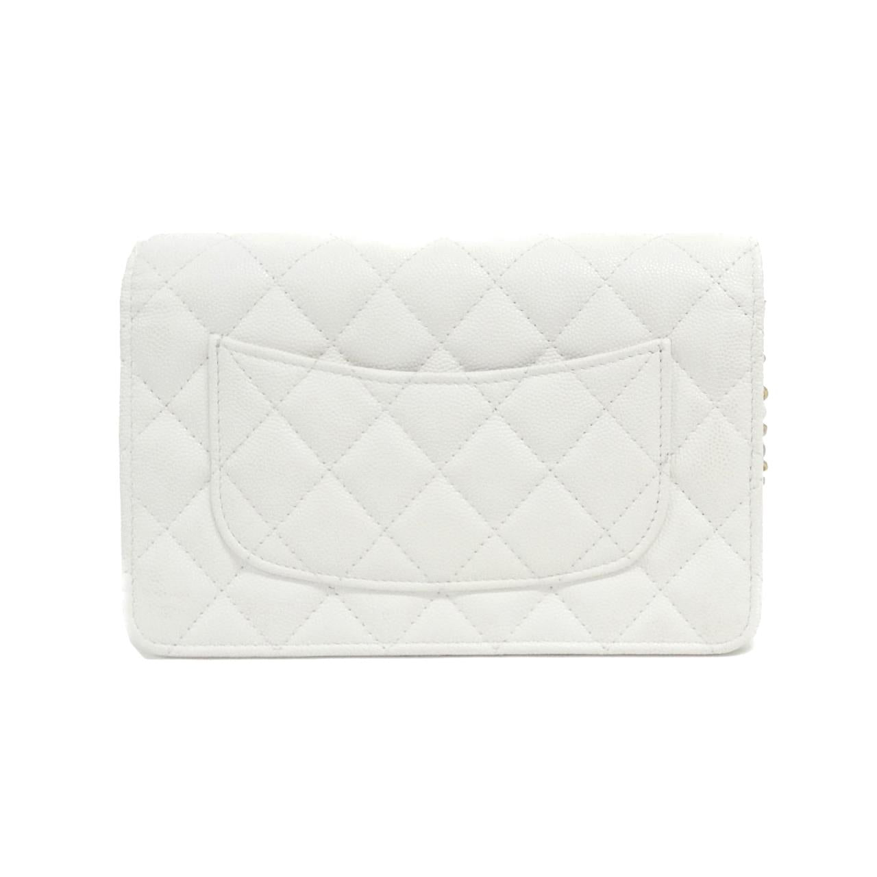 Chanel AP3694 Caviar Skin Chain Wallet