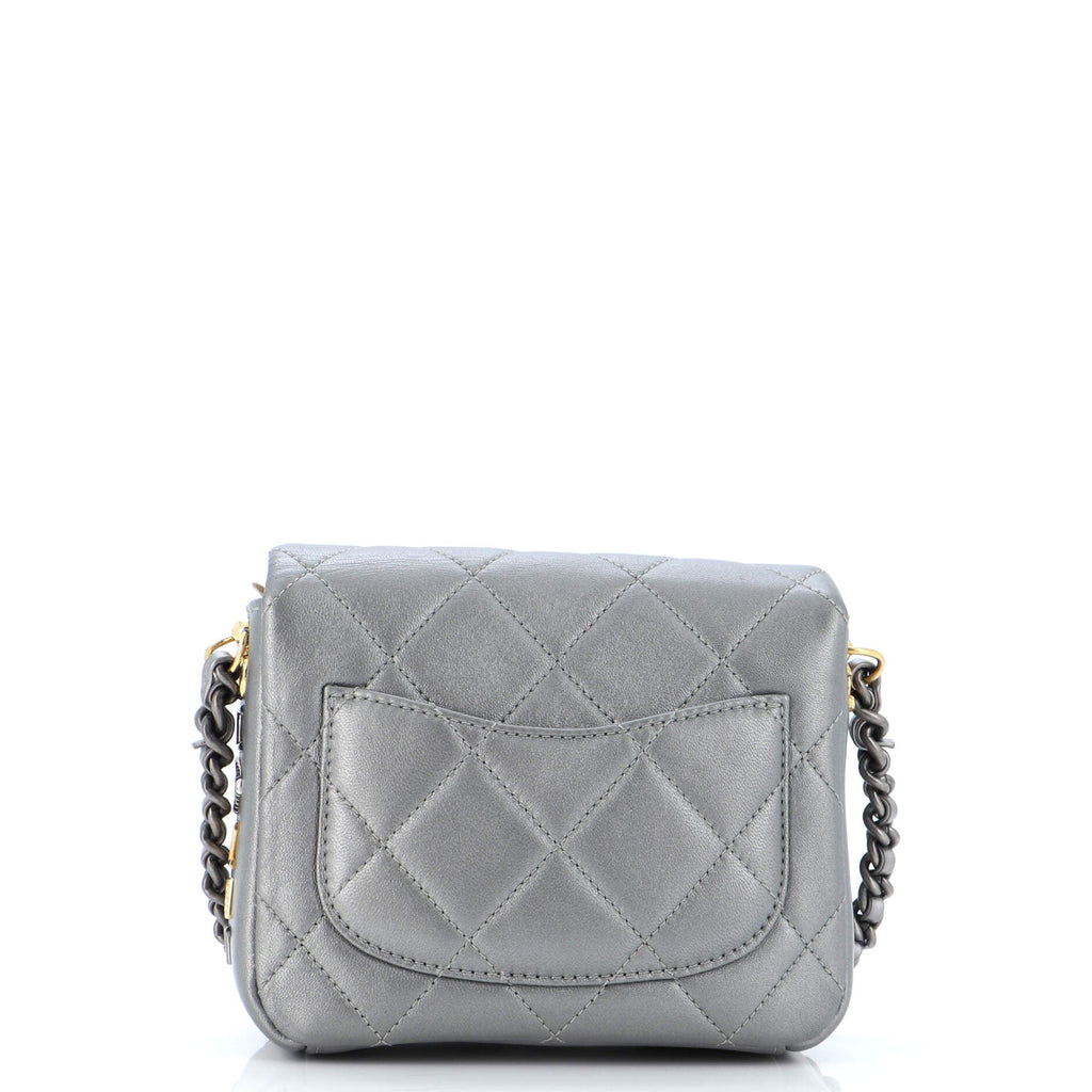 Side Note Flap Bag Quilted Lambskin Mini