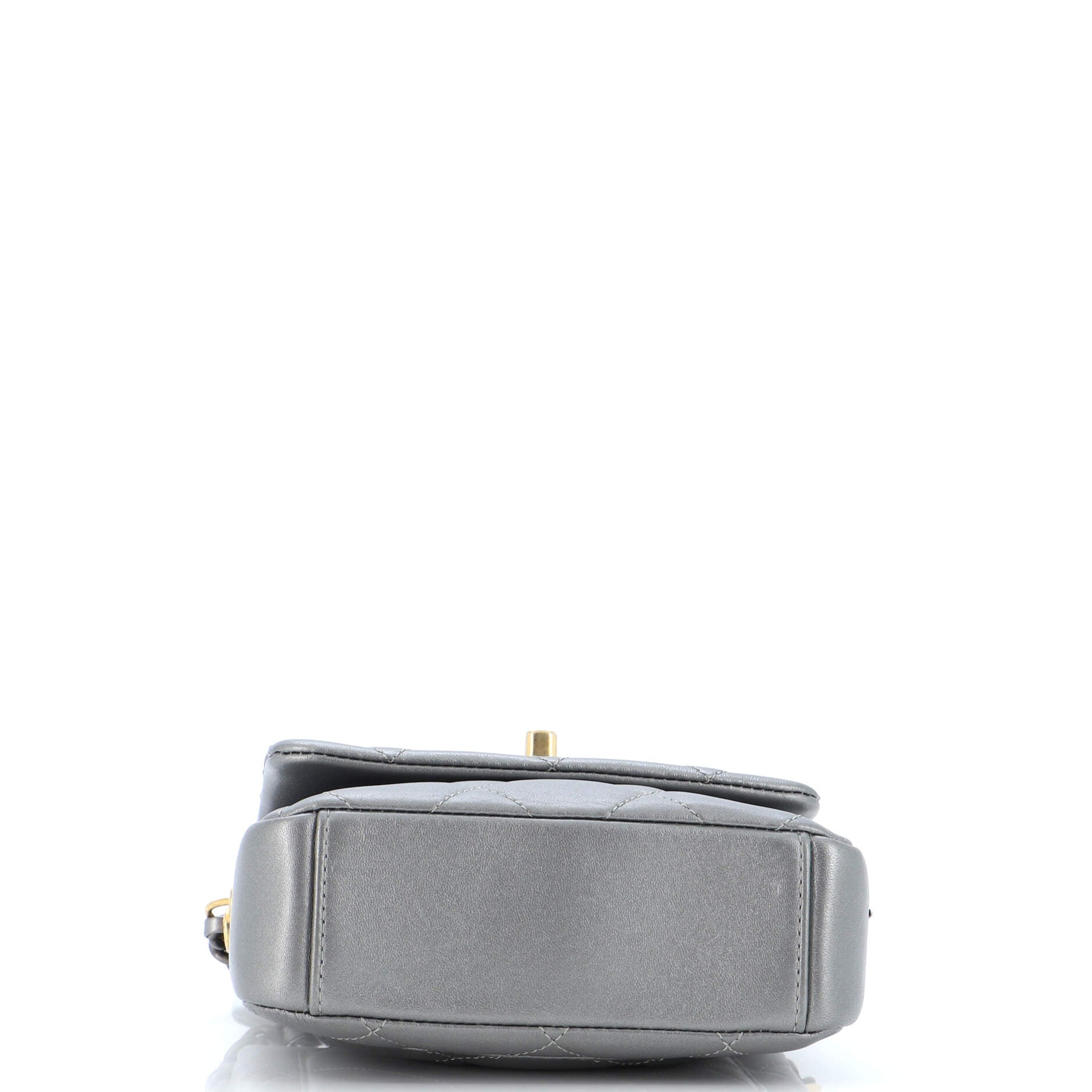 Side Note Flap Bag Quilted Lambskin Mini