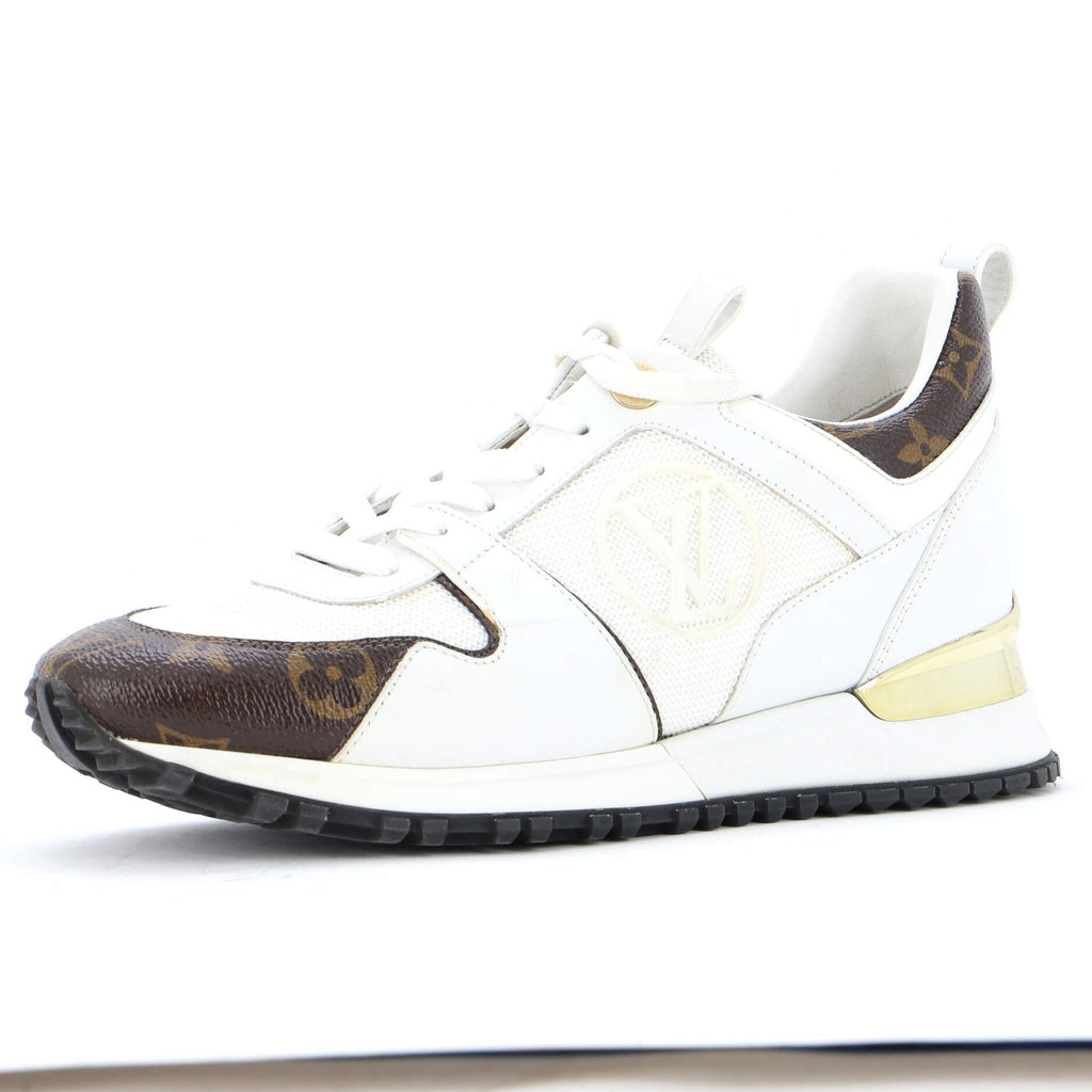 Women's Run Away Sneakers Mesh with Monogram Canvas and Leather