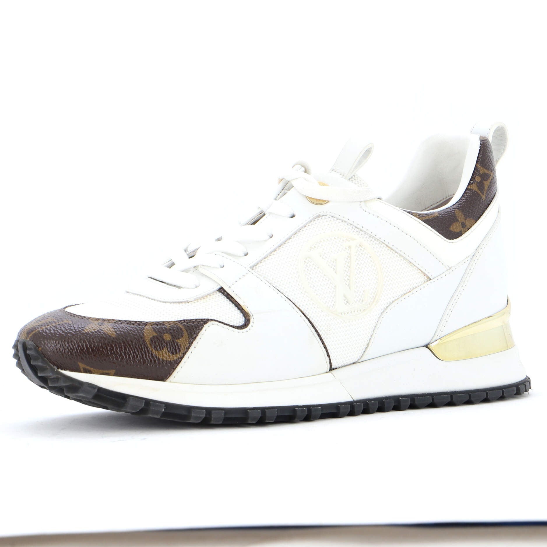 Women's Run Away Sneakers Mesh with Monogram Canvas and Leather