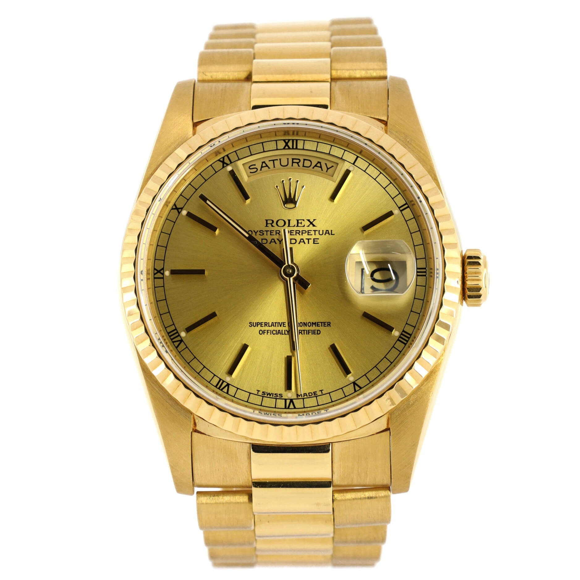 Oyster Perpetual President Day-Date Automatic Watch Yellow Gold 36
