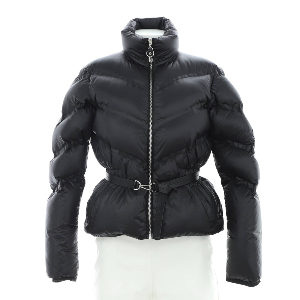 Women's Belted Fitted Puffer Jacket Quilted Polyamide and Down
