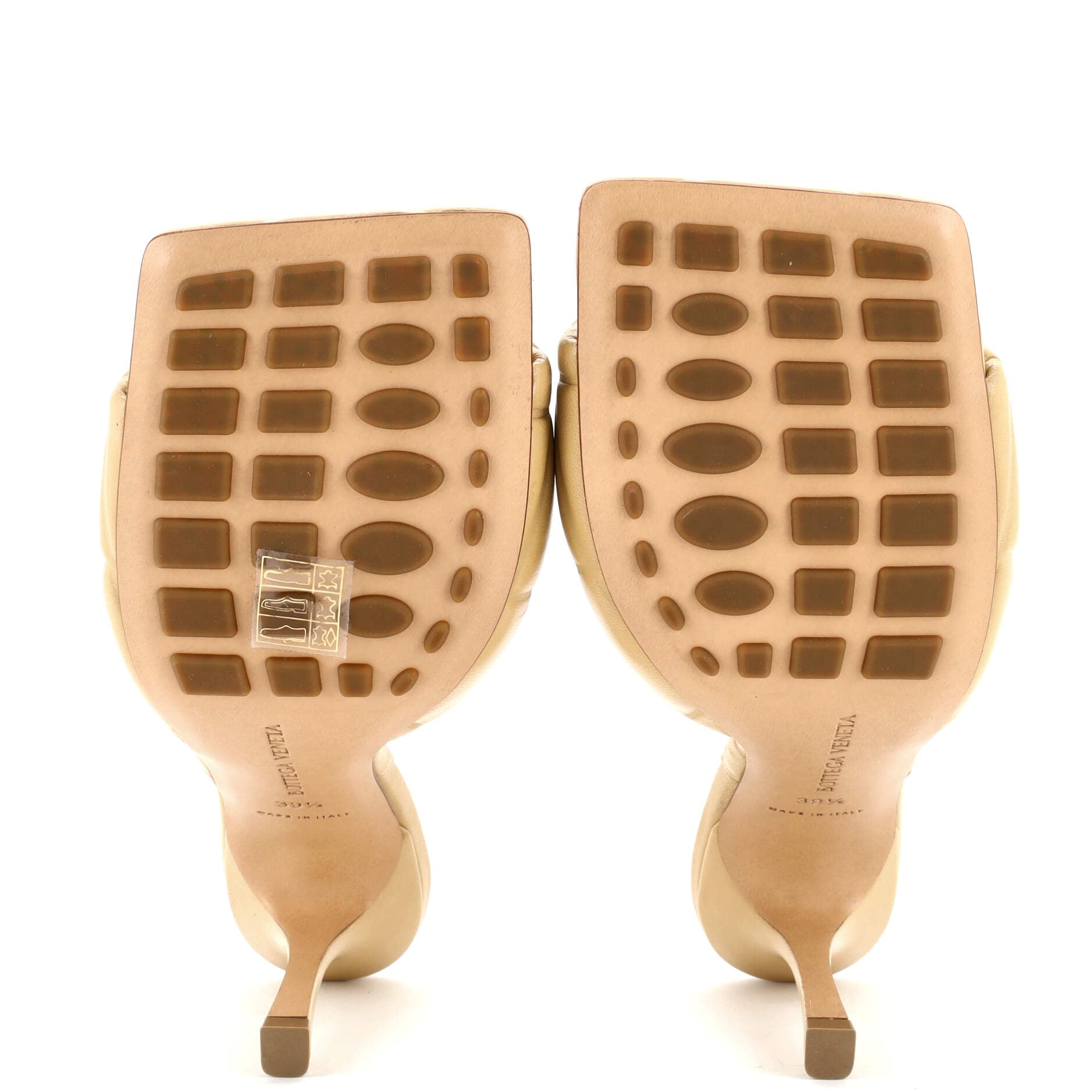 Women's Lido Heeled Sandals Quilted Embossed Leather
