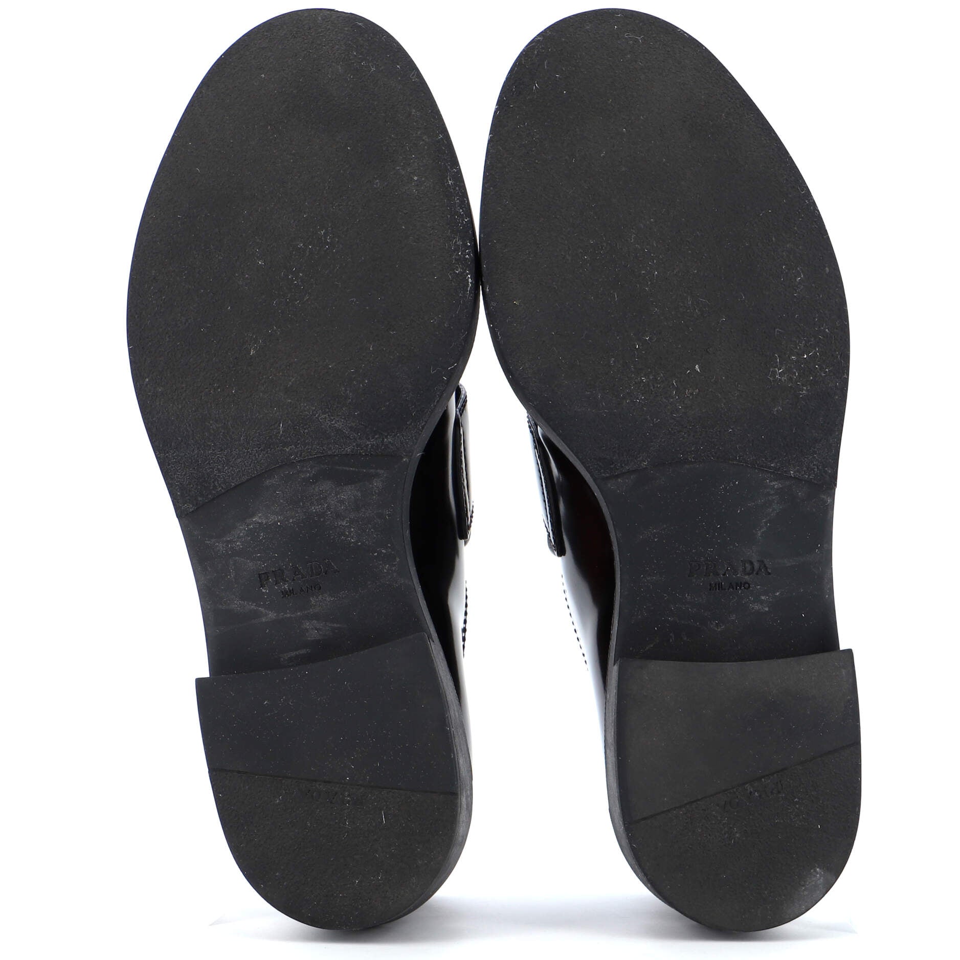 Women's Triangle Logo Loafers Spazzolato Leather