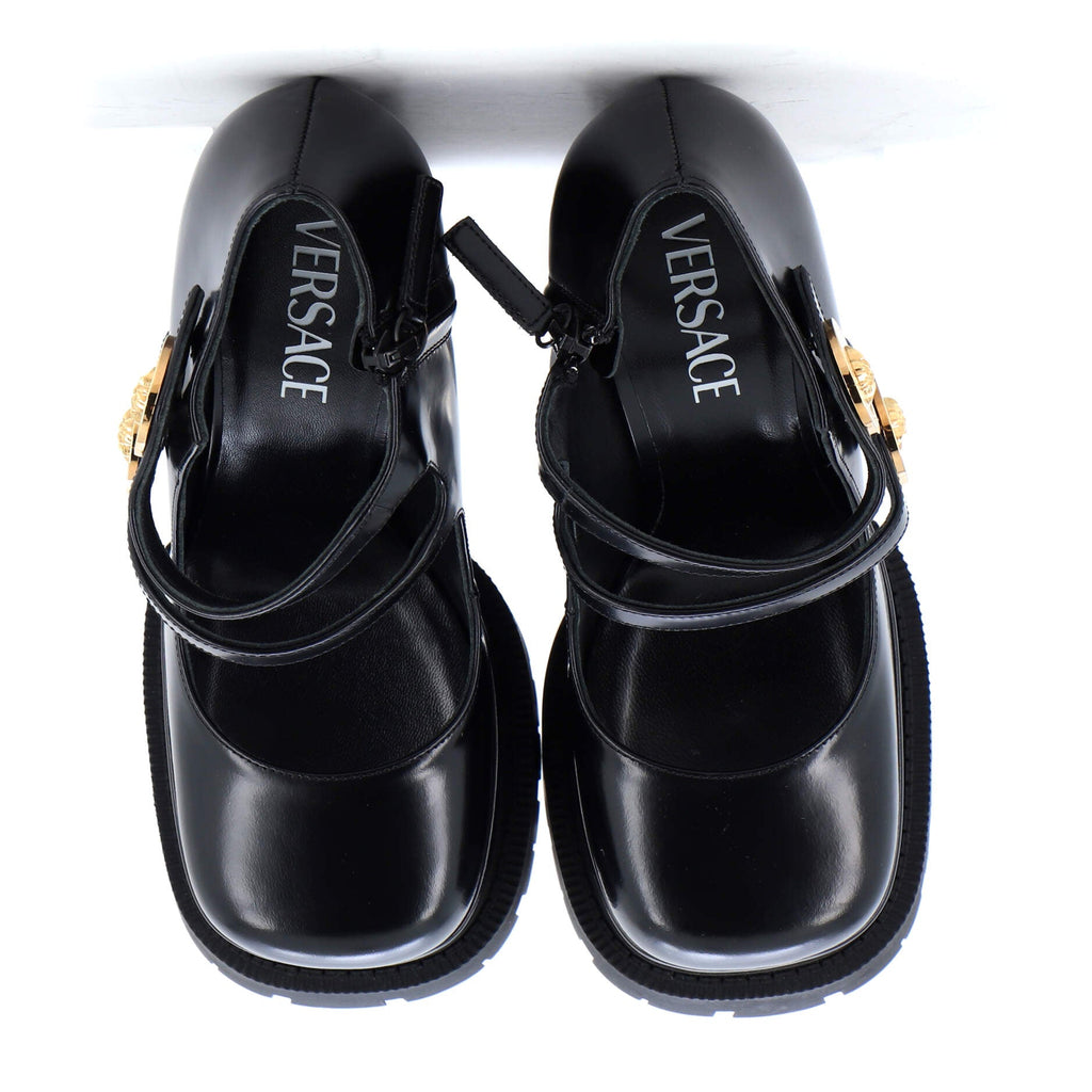 Women's Medusa Aevitas Platform Mary Jane Pumps Leather