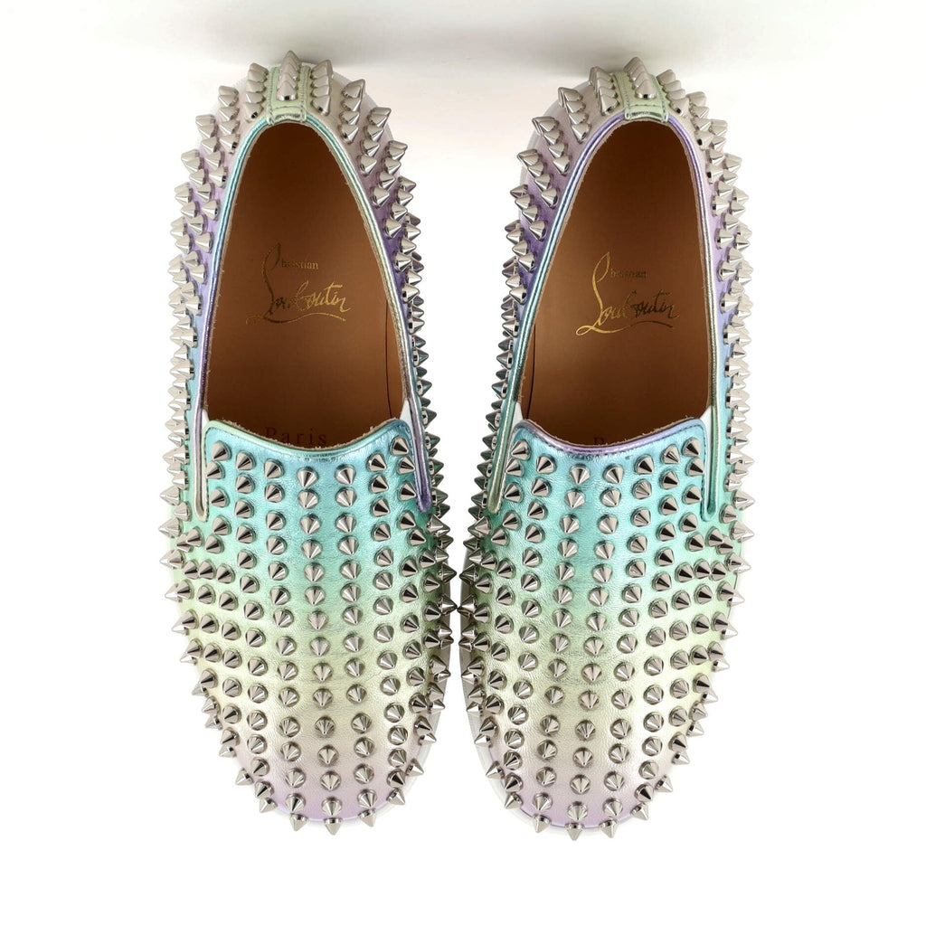 Women's Roller Boat Sneakers Spiked Ombre Leather
