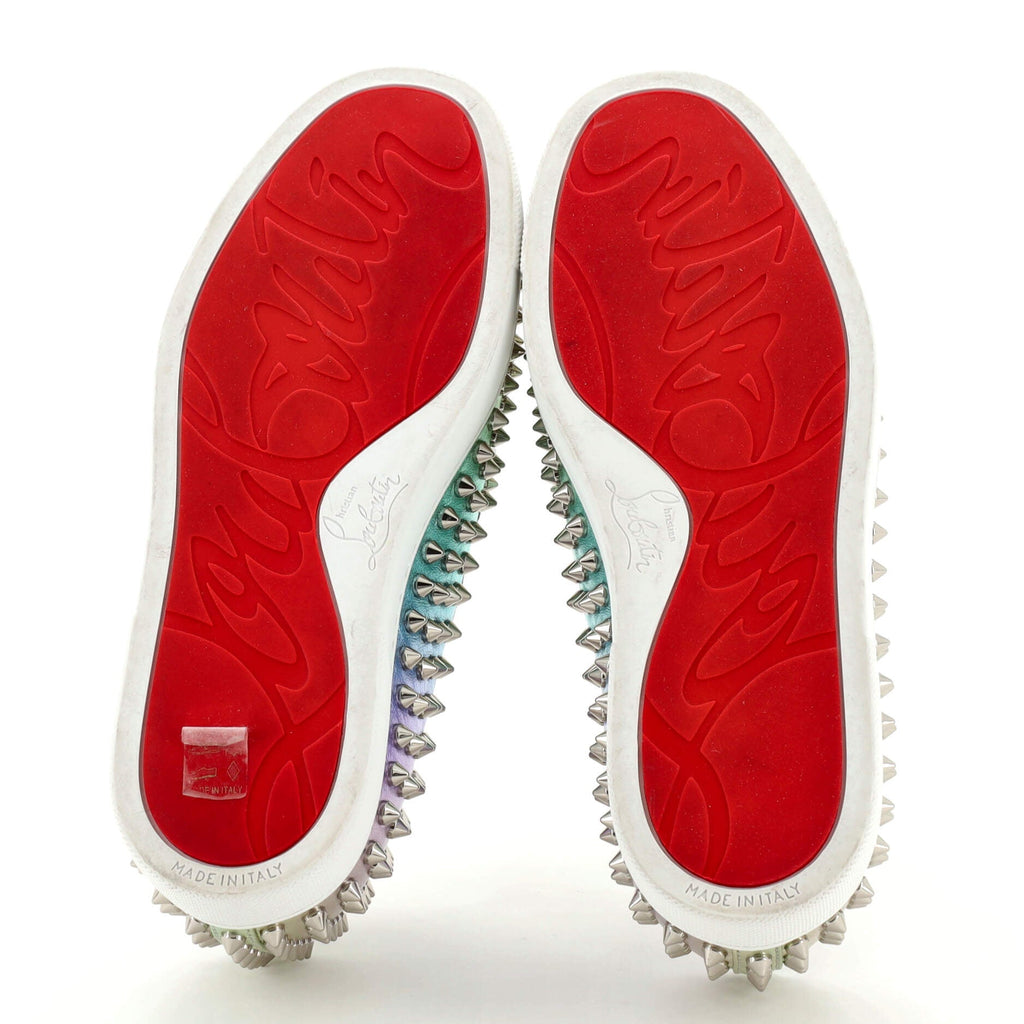 Women's Roller Boat Sneakers Spiked Ombre Leather