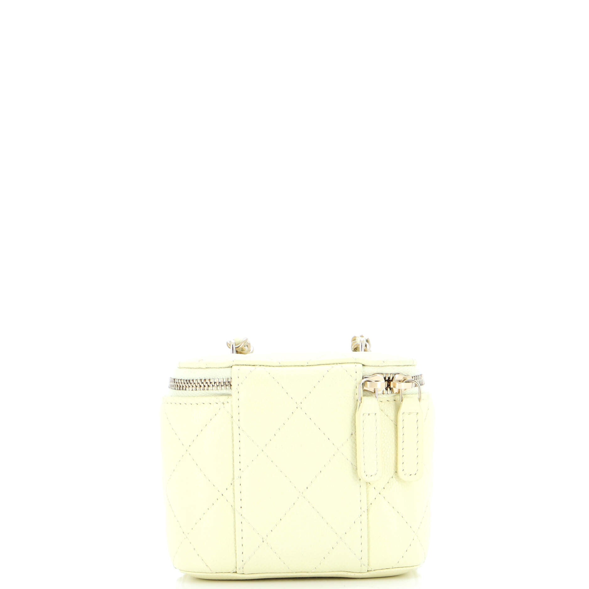 Classic Vanity Case with Chain Quilted Caviar Mini