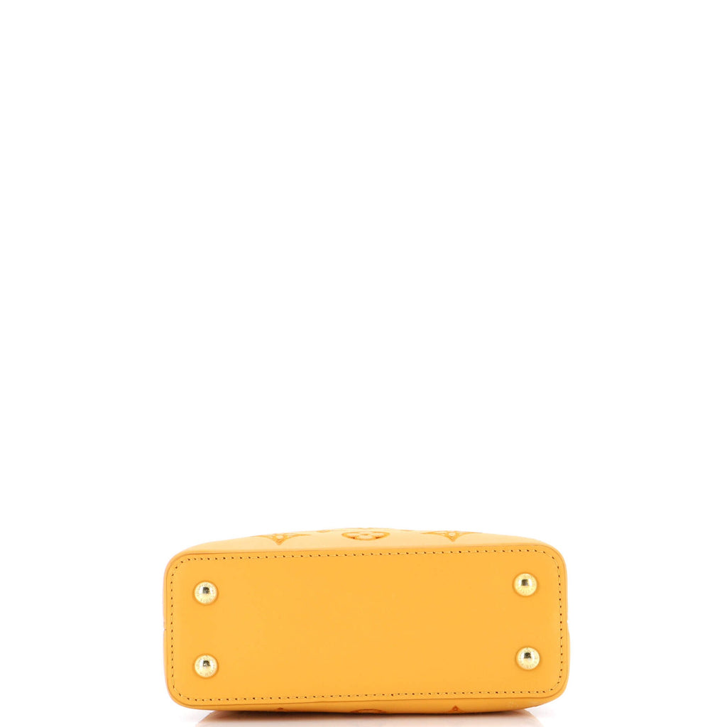 Capucines Bag Monogram Cutout Broderie Leather Mini