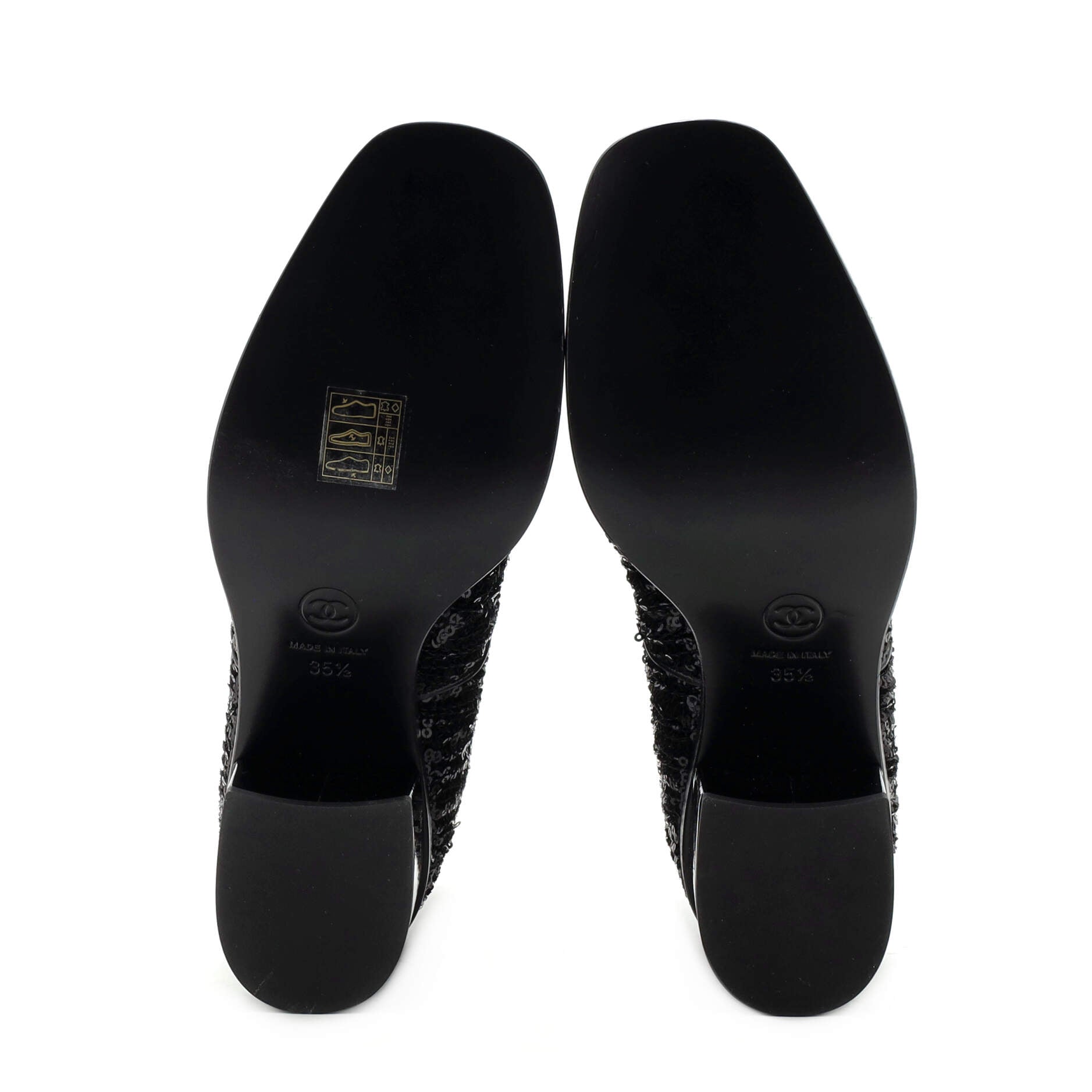 Women's Cap Toe Heeled Ankle Boots Sequins with Patent
