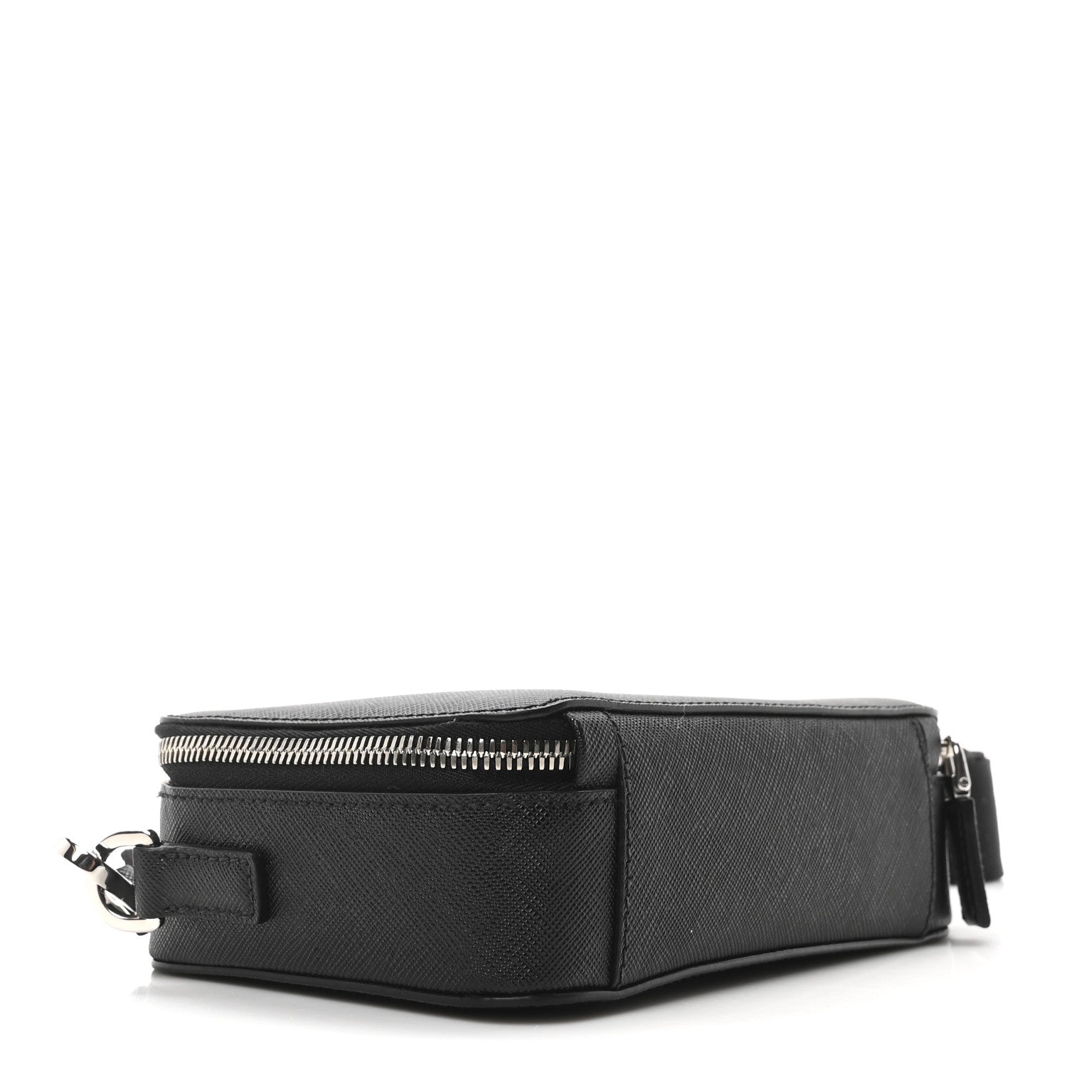 Saffiano Travel Small Brique Crossbody Bag Black