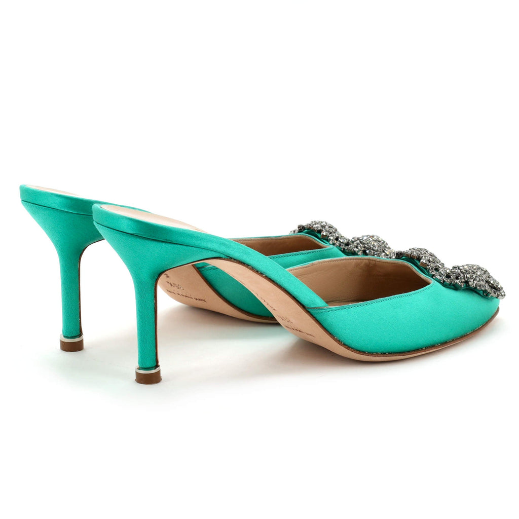 Women's Hangisimu Heeled Mules Satin 70