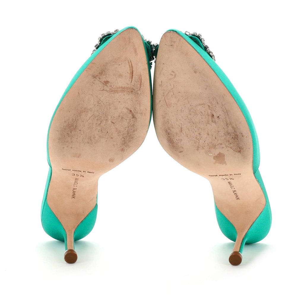 Women's Hangisimu Heeled Mules Satin 70