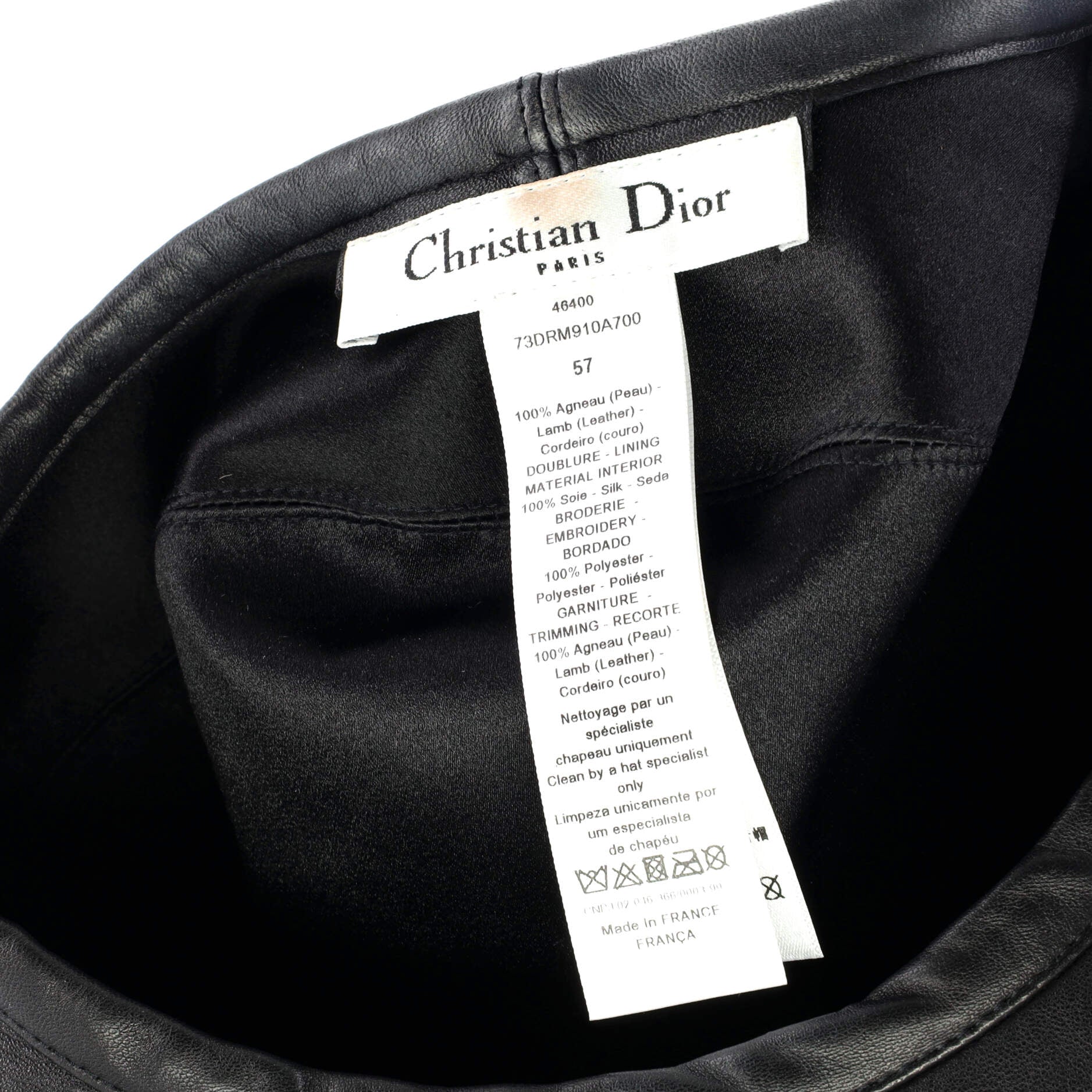 Diordream Beret Leather Medium