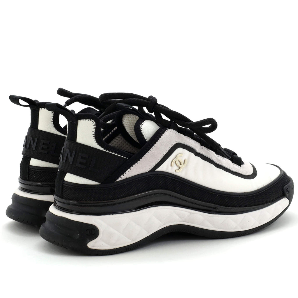 Women's CC Cap Toe Logo Sneakers Mixed Fibers